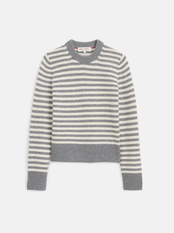Marais Sweater In Striped Cashmere sold by Alex Mill