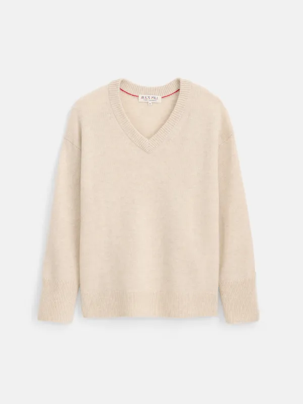 Rowan V-Neck Sweater In Cashmere sold by Alex Mill