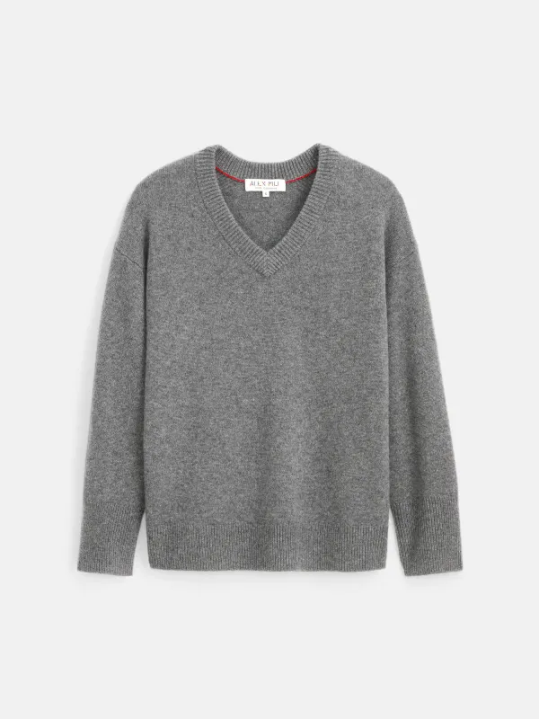Rowan V-Neck Sweater In Cashmere sold by Alex Mill
