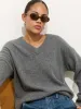 Rowan V-Neck Sweater In Cashmere sold by Alex Mill