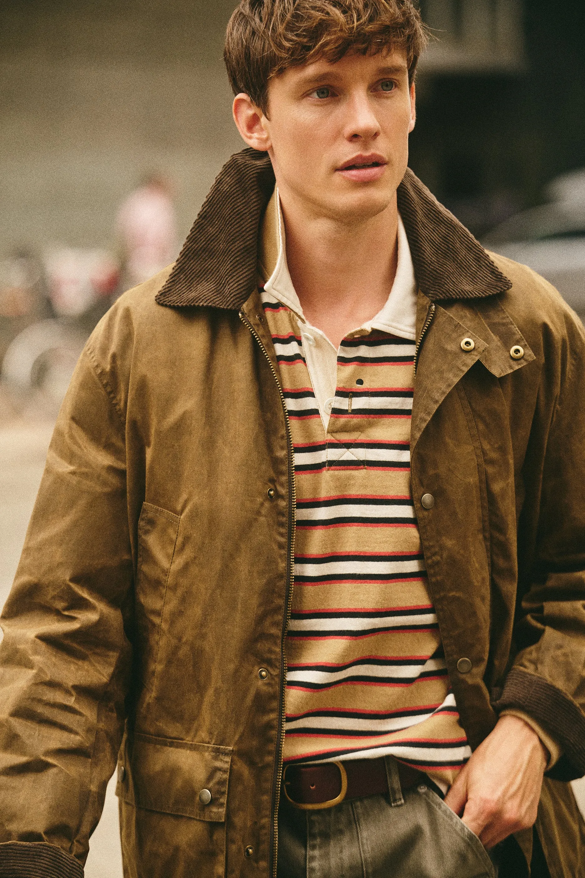 Regent Jacket In Waxed Cotton sold by Alex Mill product image thumbnail 4