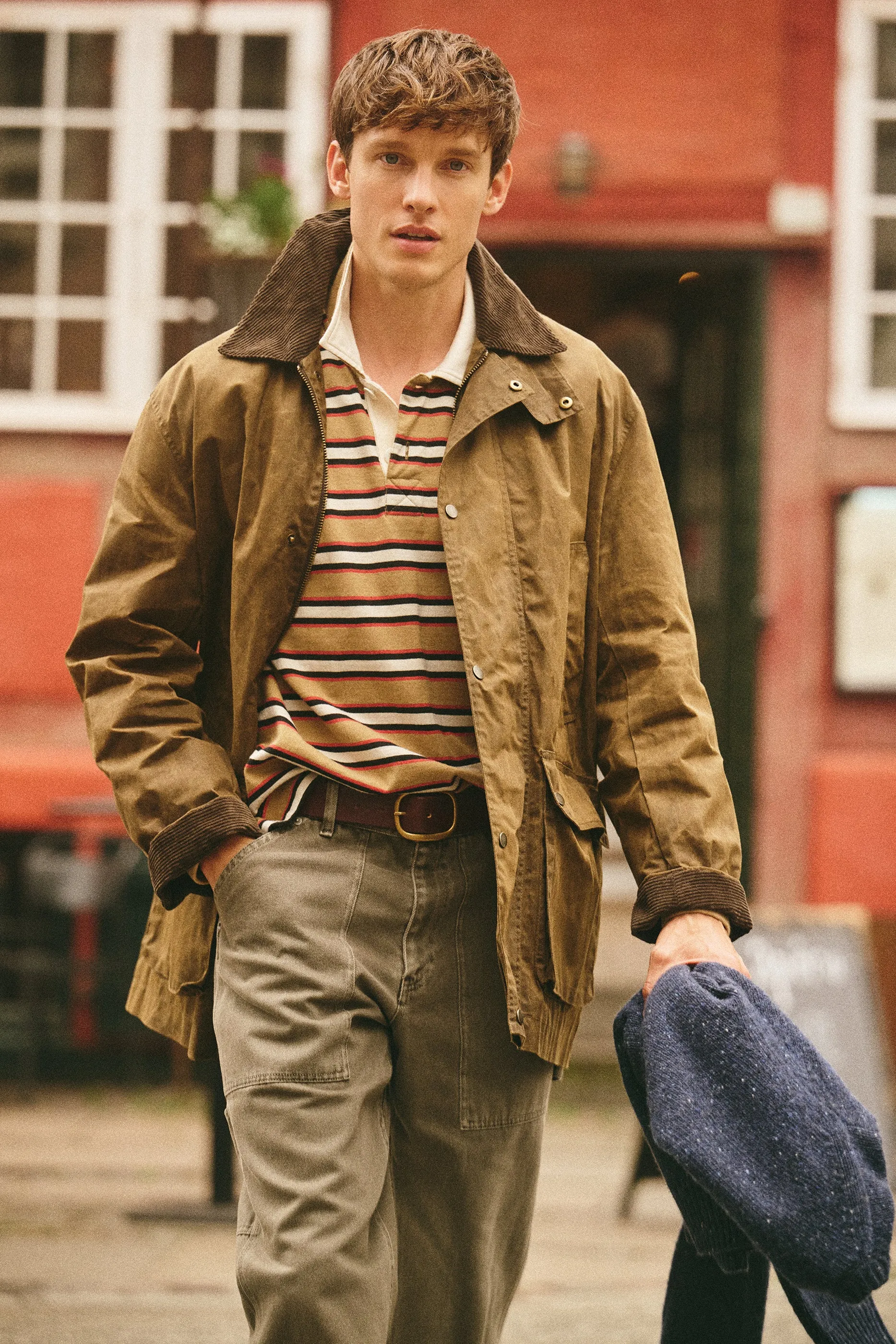 Regent Jacket In Waxed Cotton sold by Alex Mill product image thumbnail 2