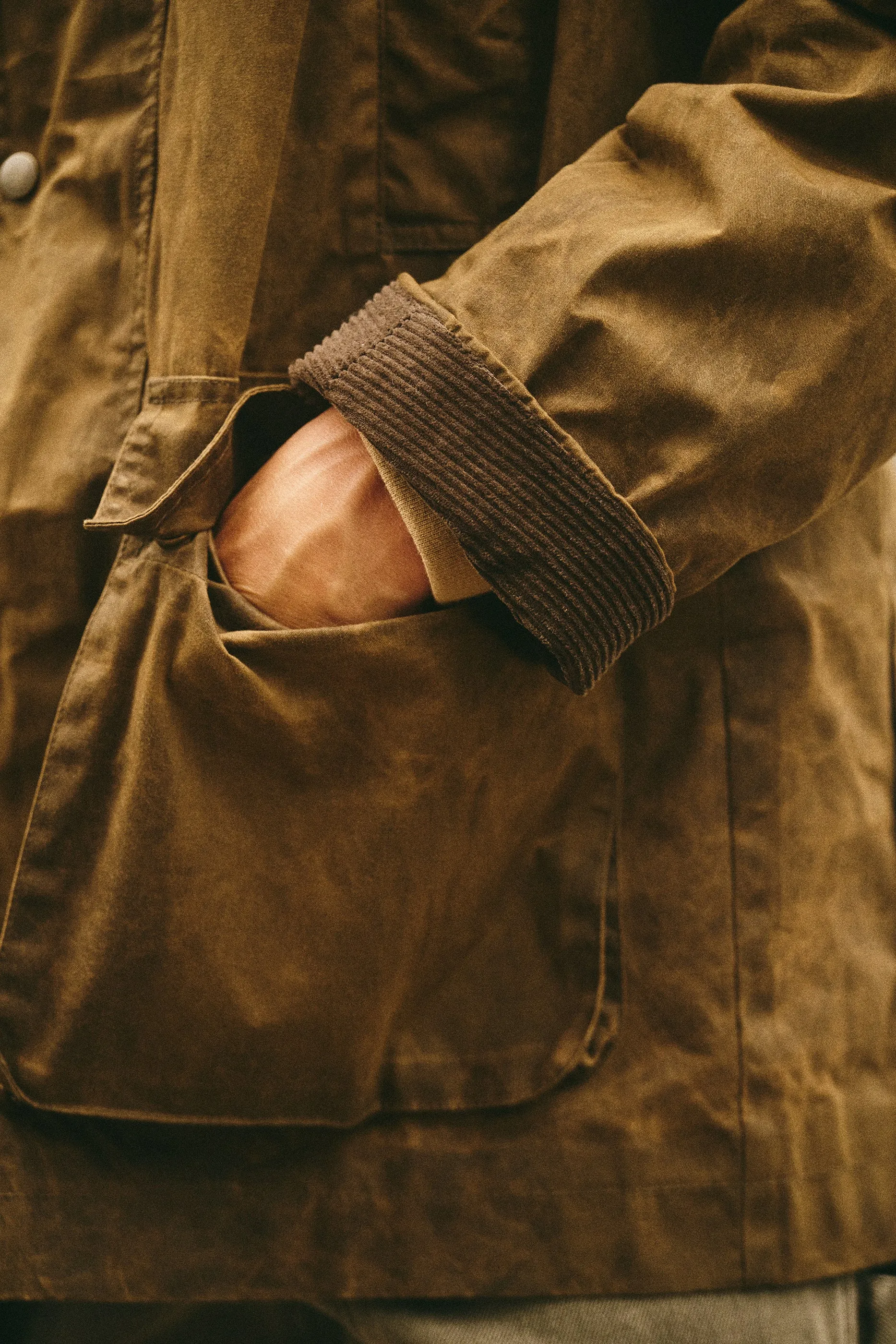 Regent Jacket In Waxed Cotton sold by Alex Mill product image thumbnail 3
