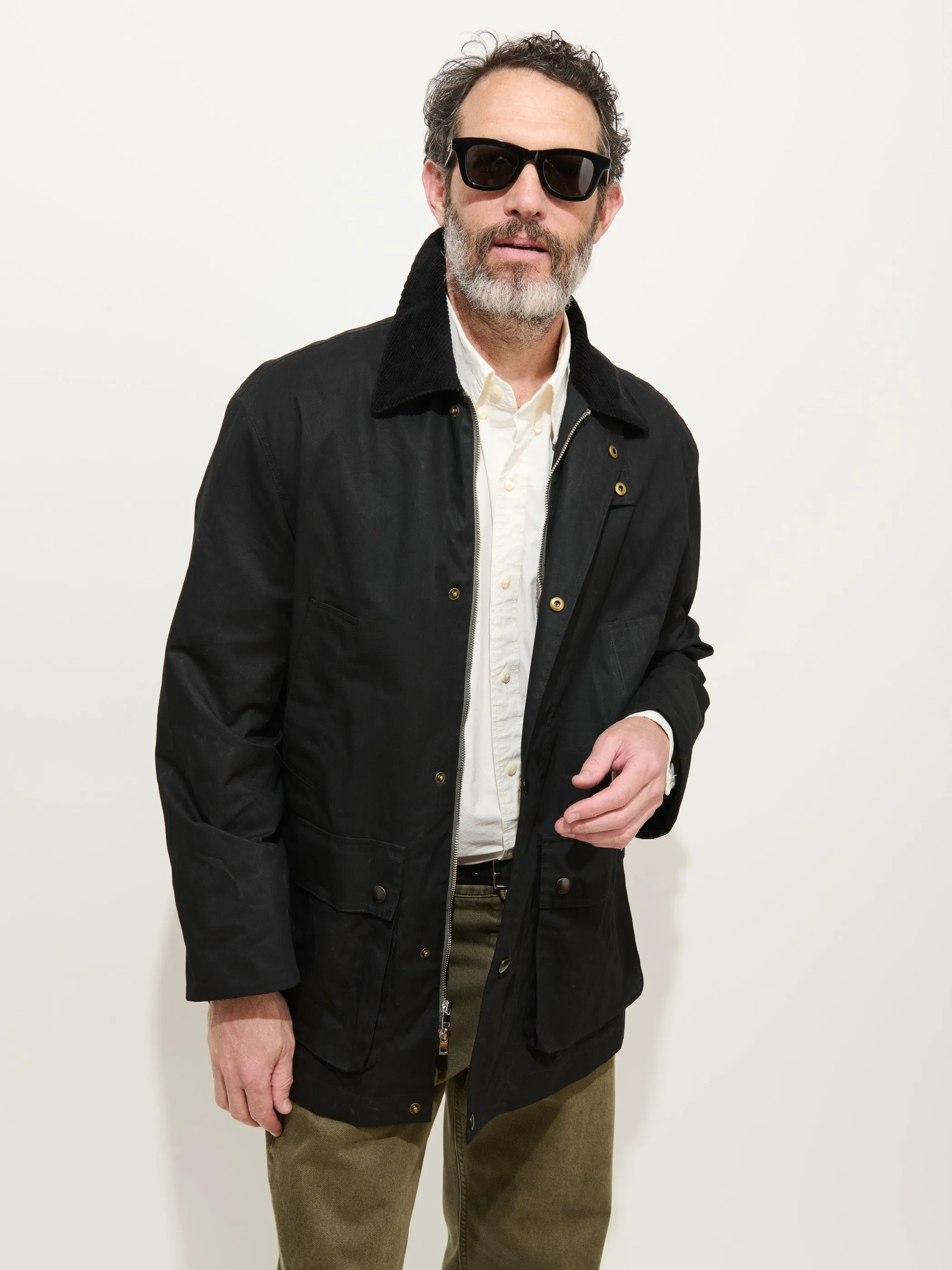 Regent Jacket In Waxed Cotton sold by Alex Mill product image thumbnail 3