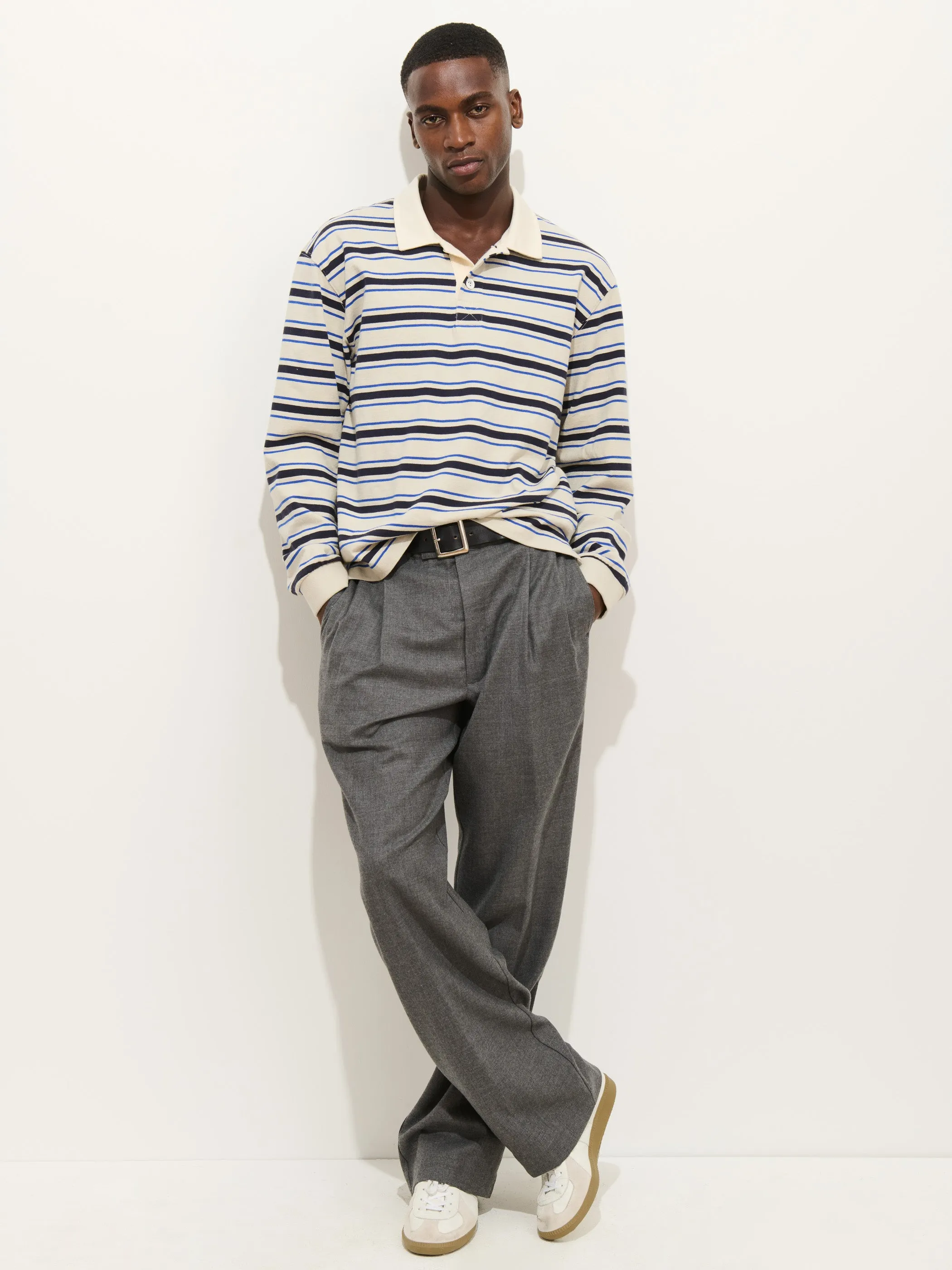 Rugby Striped Shirt In Cotton Jersey sold by Alex Mill product image thumbnail 3