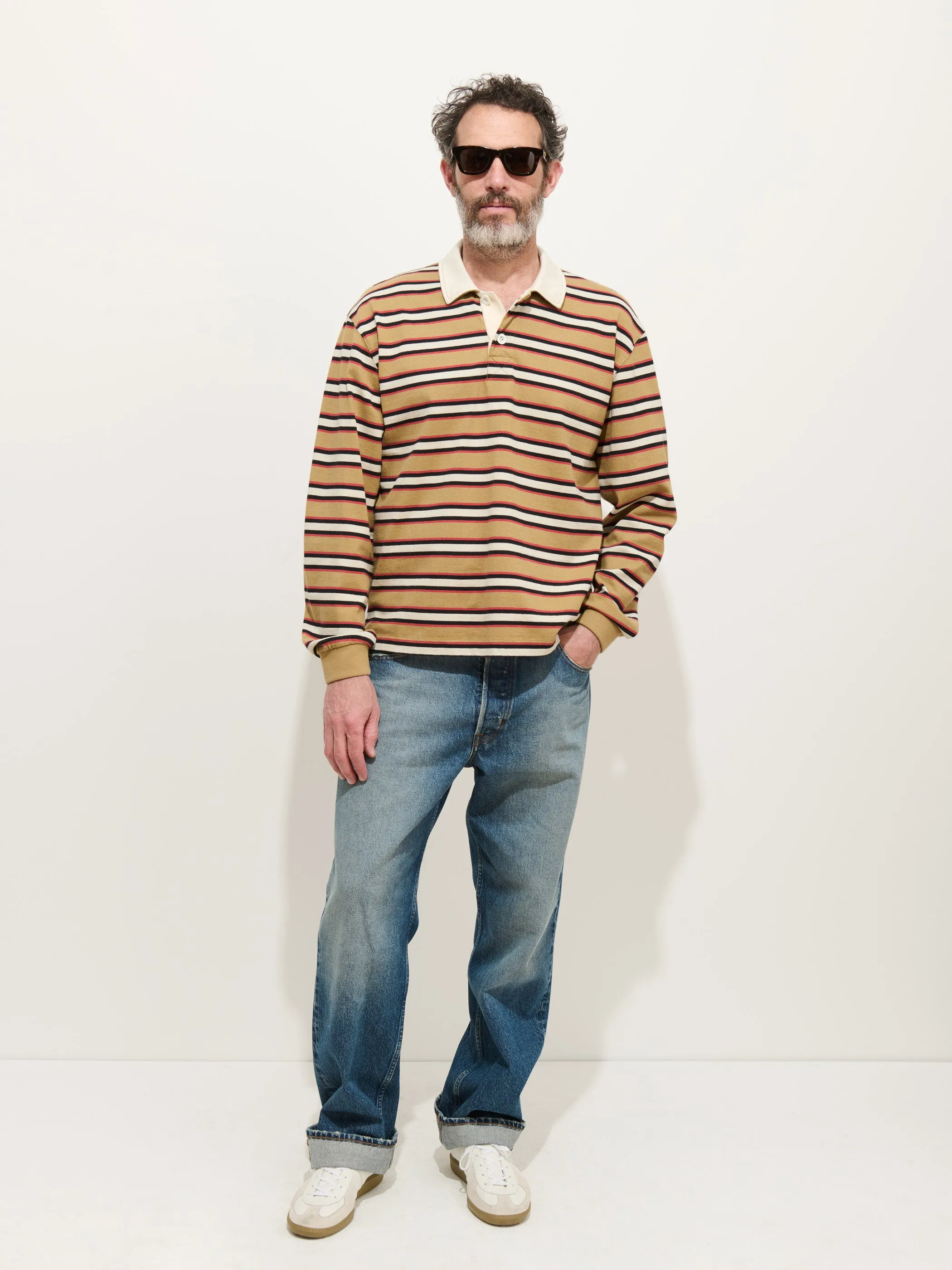 Rugby Striped Shirt In Cotton Jersey sold by Alex Mill product image thumbnail 3
