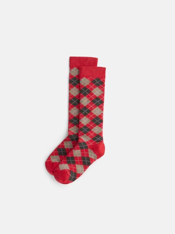 Maria La Rosa Harlekin Argyle Socks sold by Alex Mill