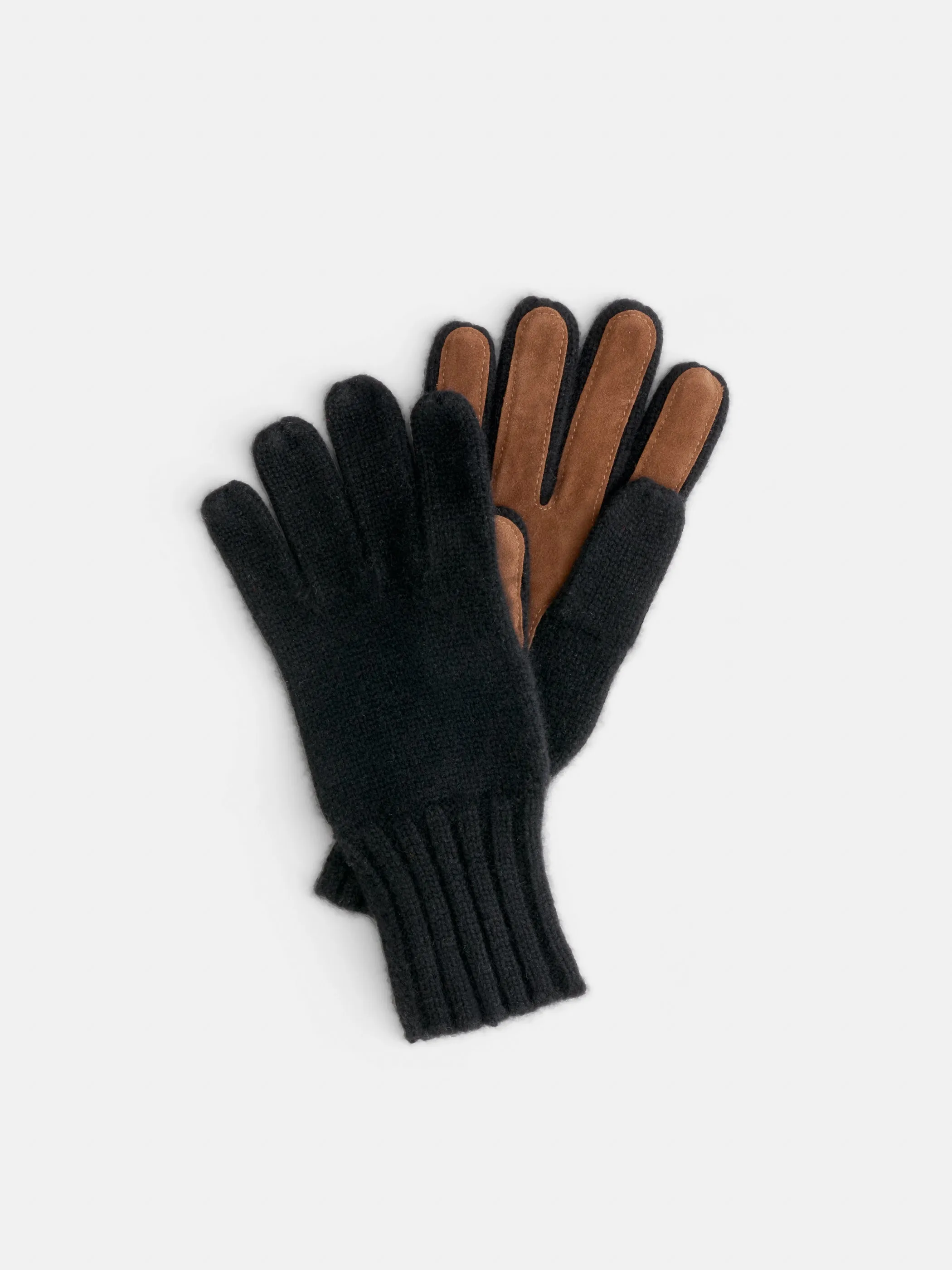 Cashmere Leather Patch Gloves sold by Alex Mill