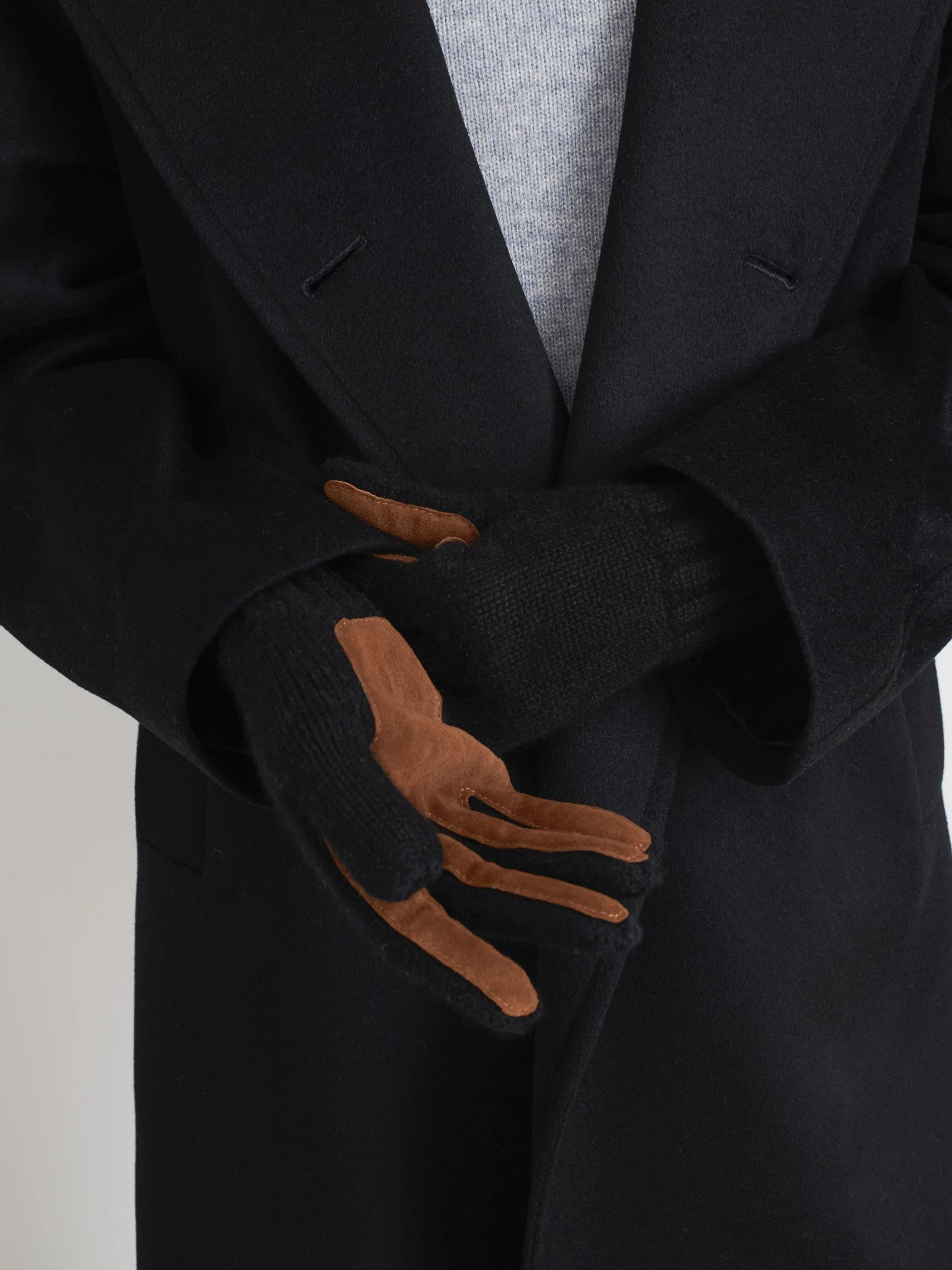 Cashmere Leather Patch Gloves sold by Alex Mill product image thumbnail 2
