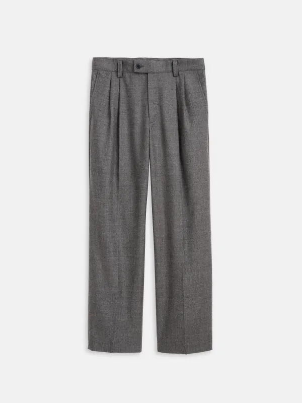 Jeremy Pleated Trouser In Wool Flannel sold by Alex Mill