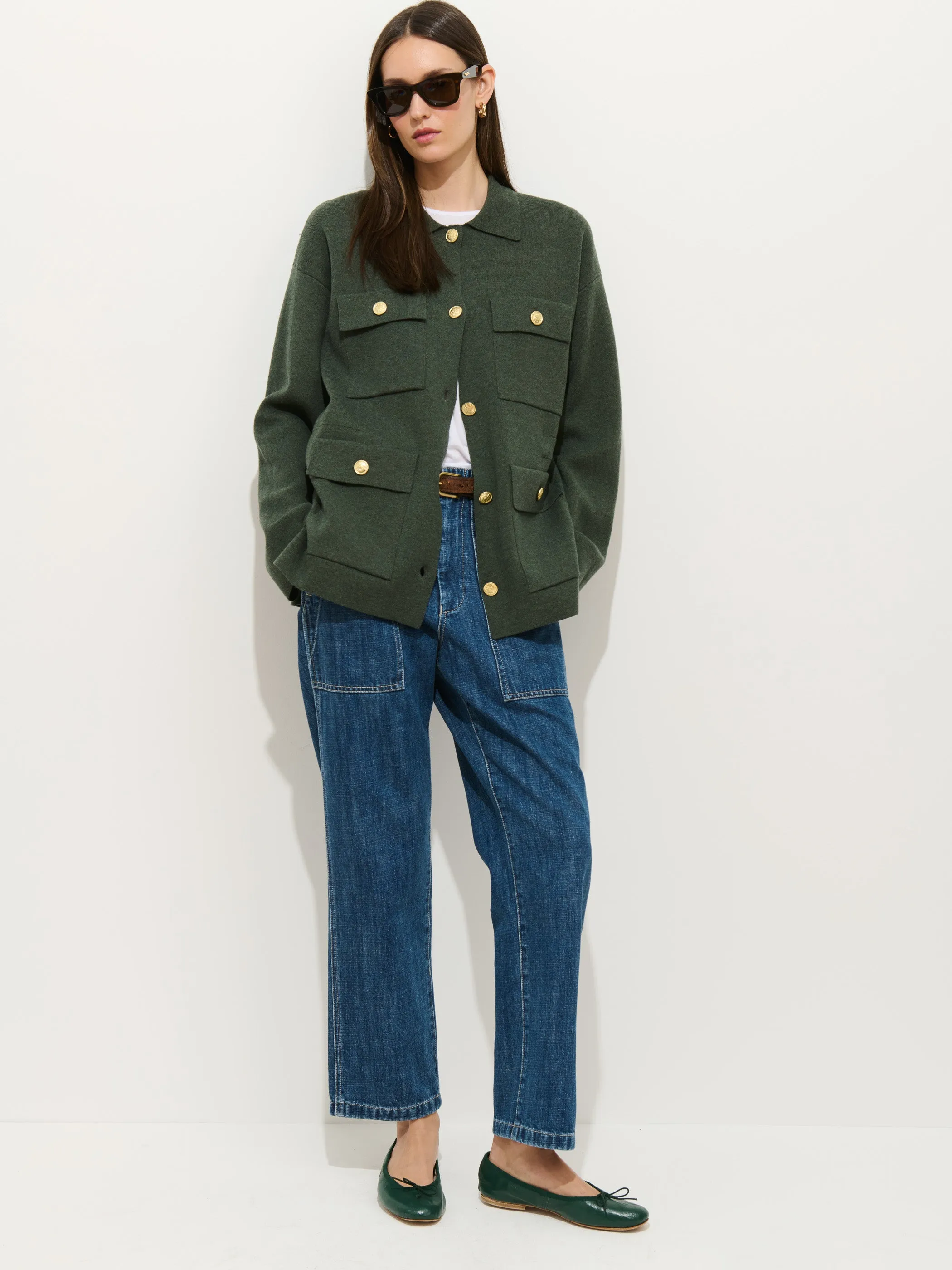 Virginia Sweater Jacket sold by Alex Mill product image thumbnail 3