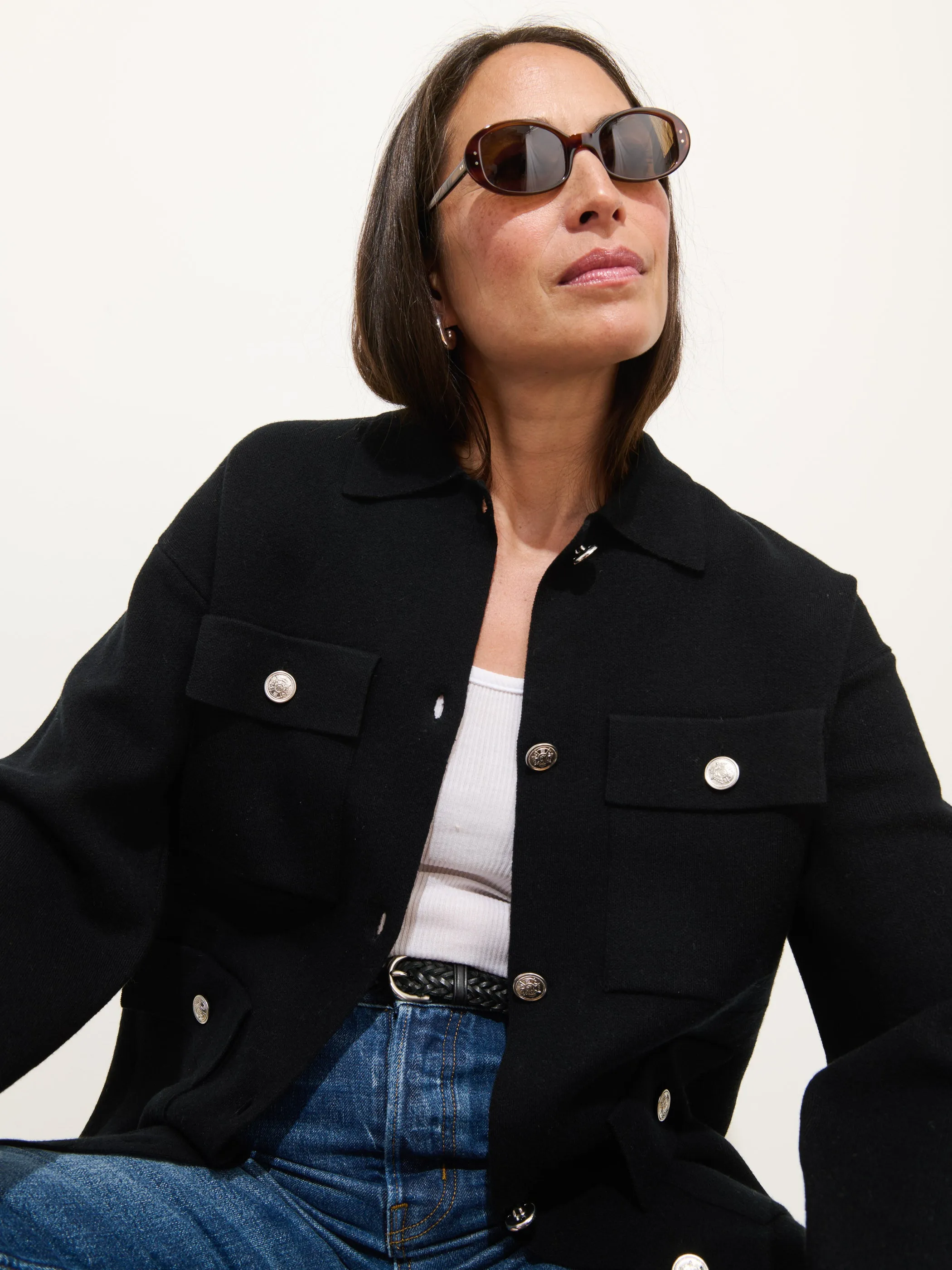 Virginia Sweater Jacket sold by Alex Mill product image thumbnail 4