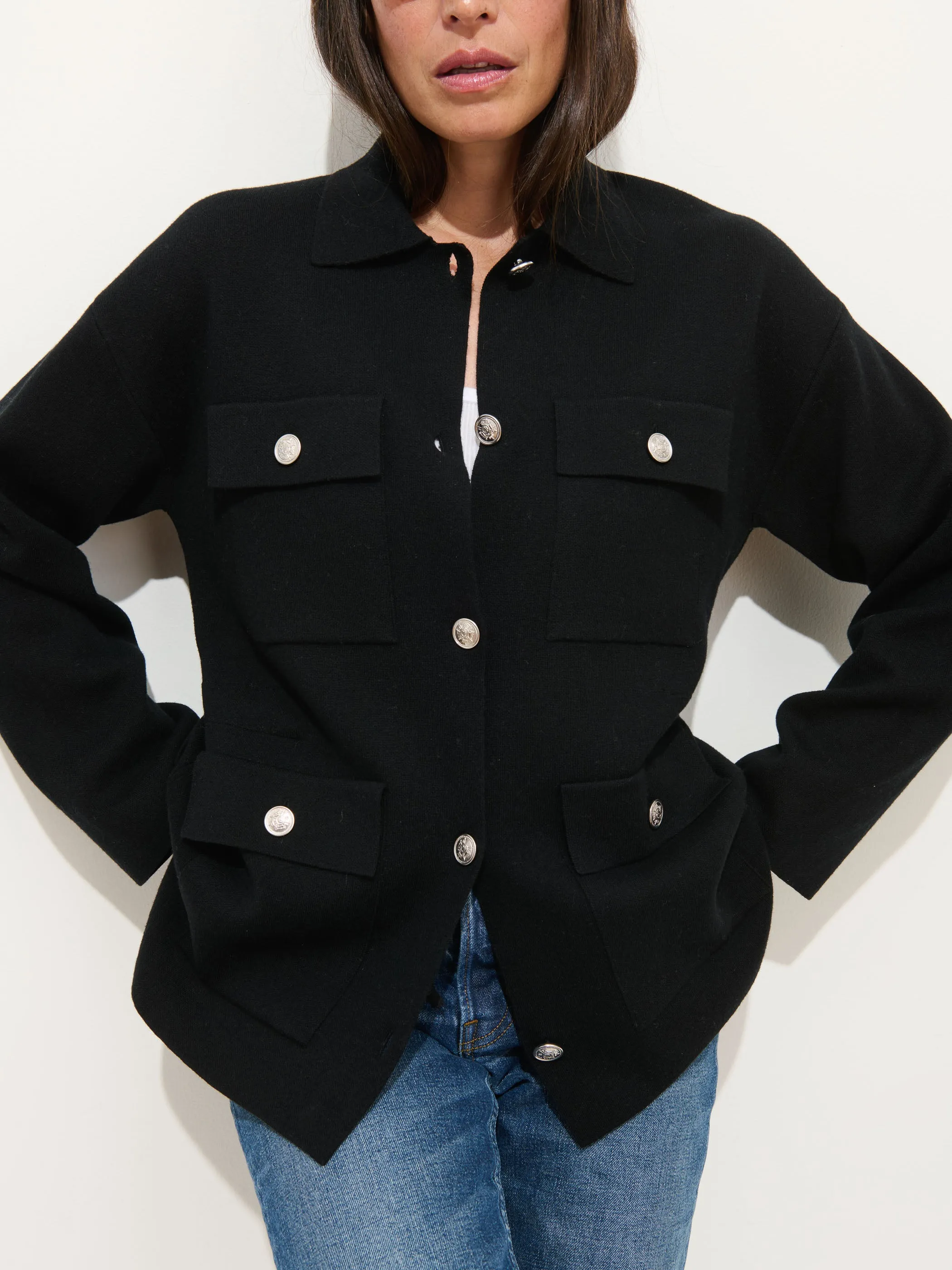 Virginia Sweater Jacket sold by Alex Mill product image thumbnail 2