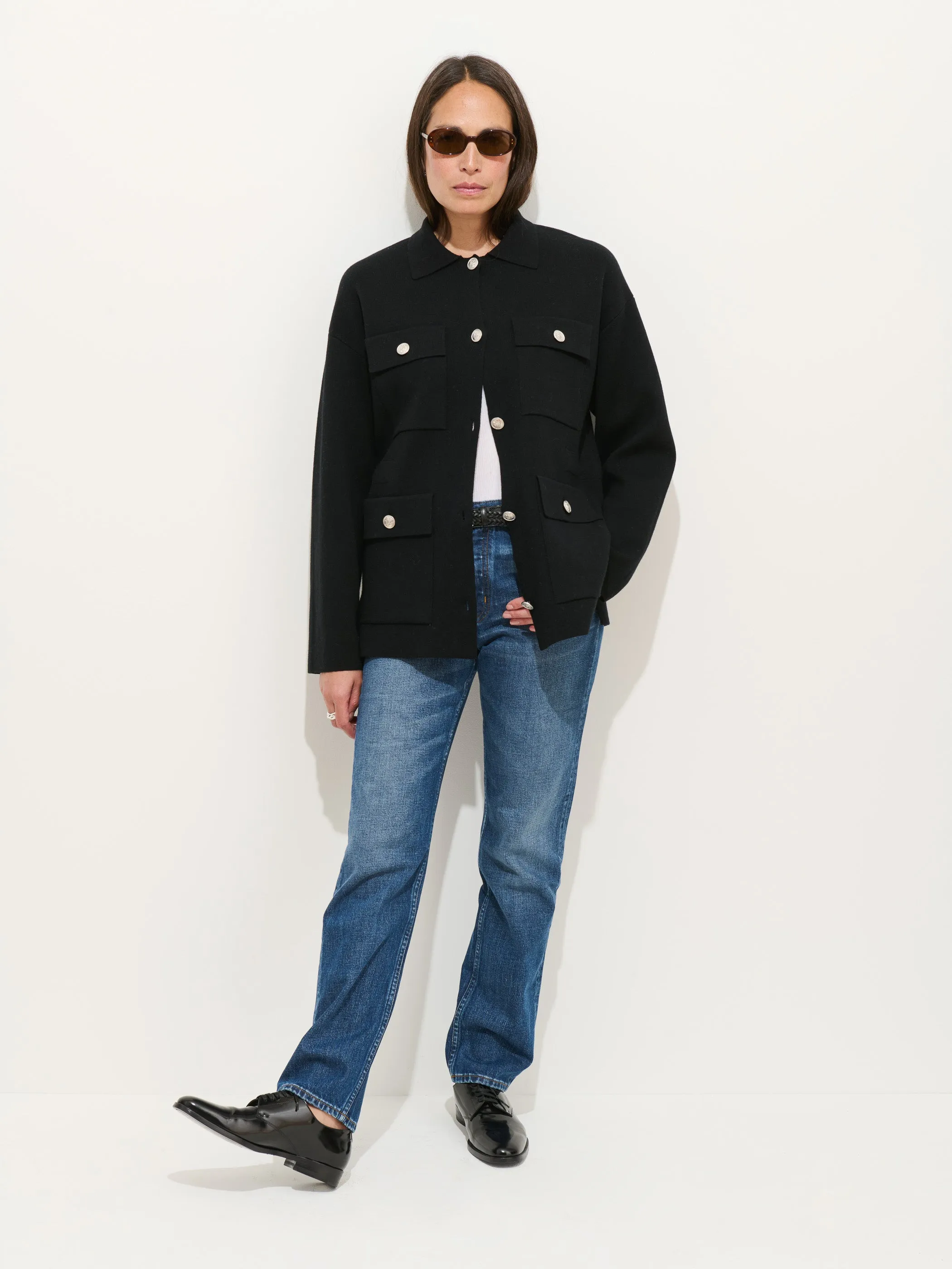 Virginia Sweater Jacket sold by Alex Mill product image thumbnail 3