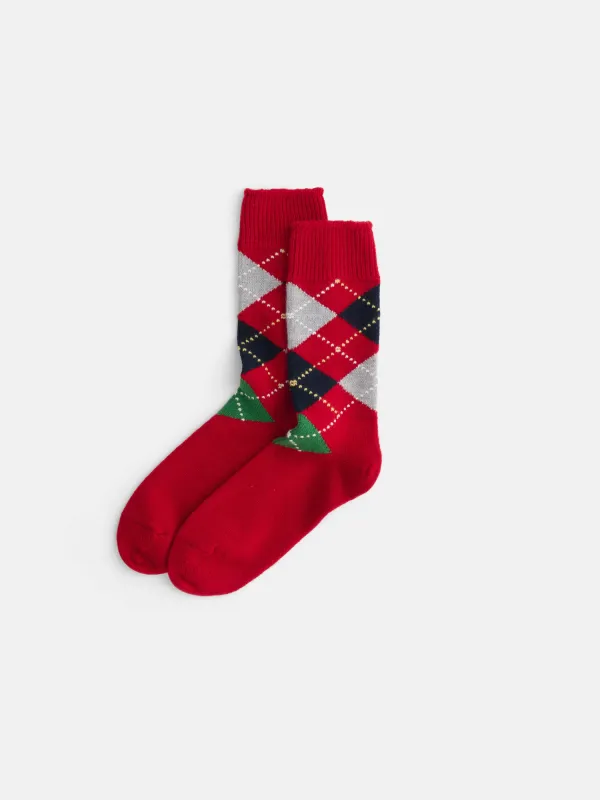 Argyle Sock In Cashmere sold by Alex Mill