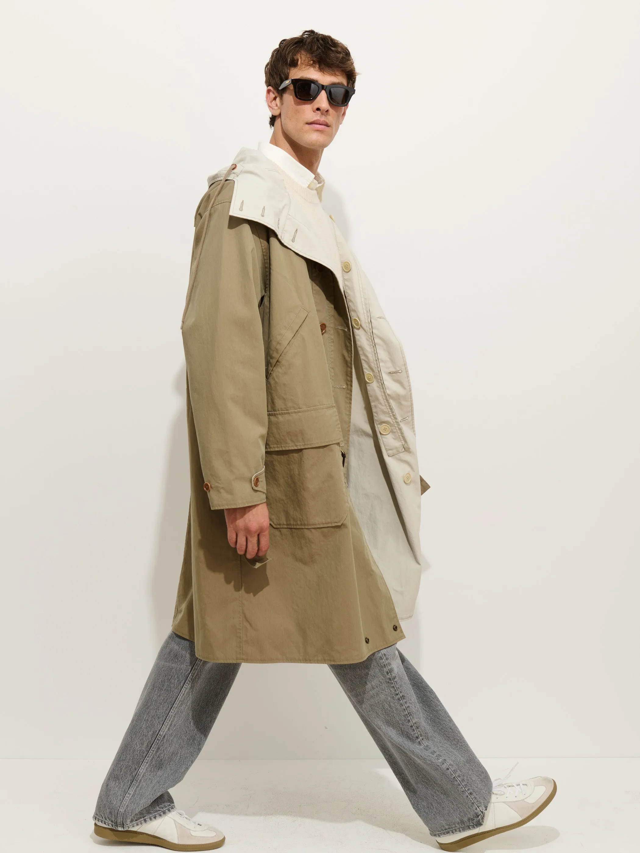 Elijah Reversible Trench In Canvas sold by Alex Mill product image thumbnail 3