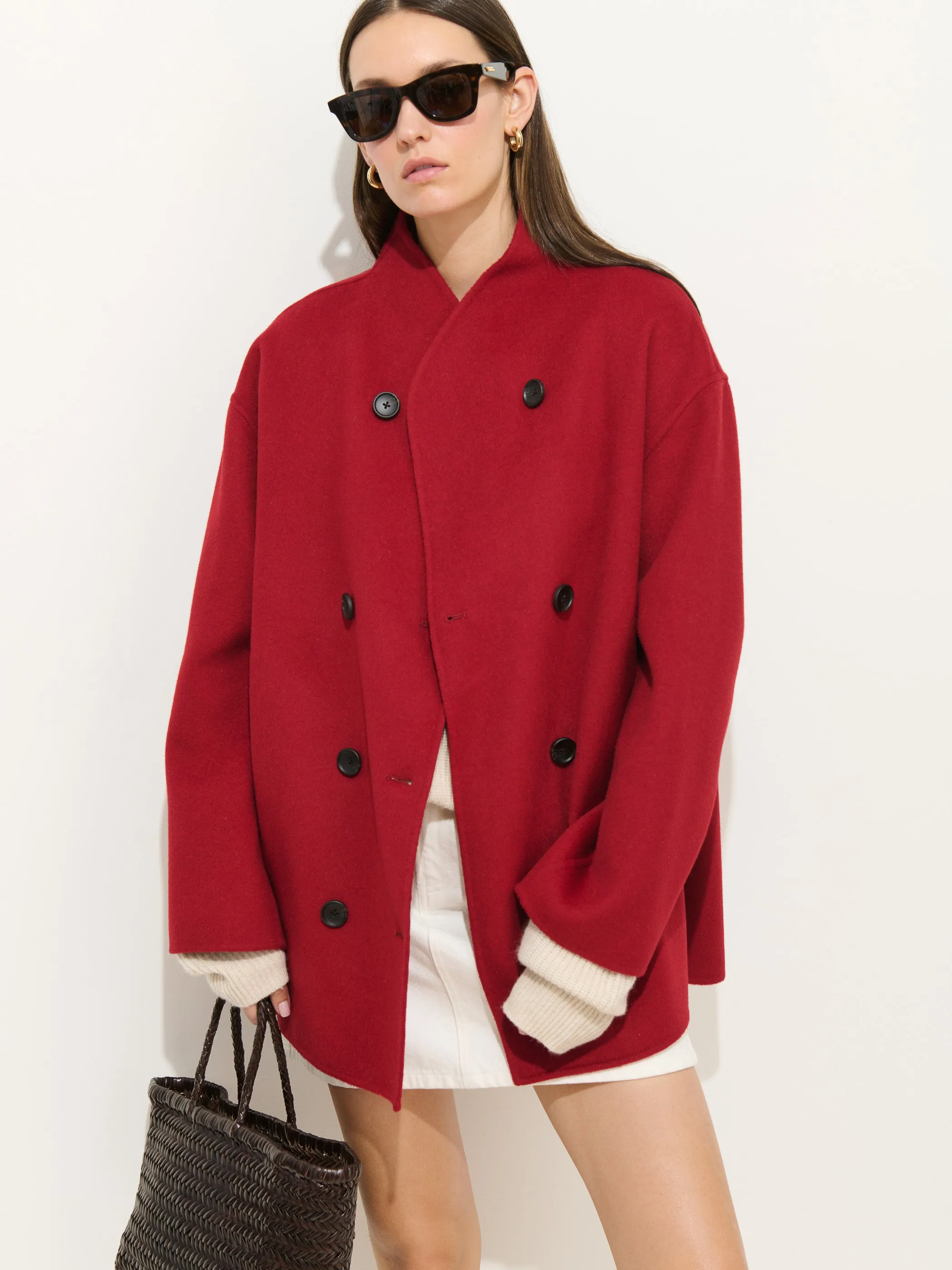 Sophia Coat In Wool sold by Alex Mill product image thumbnail 4