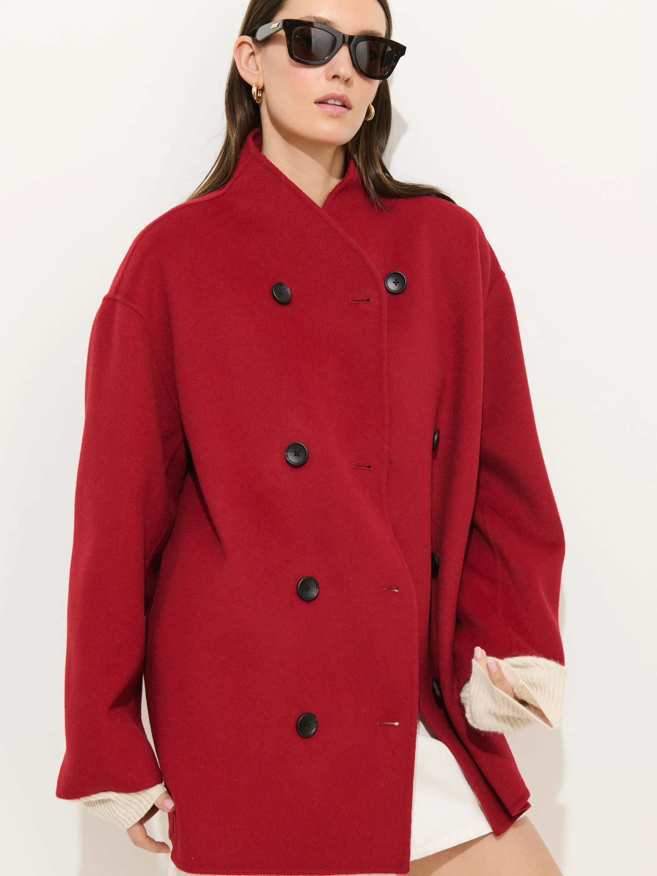 Sophia Coat In Wool sold by Alex Mill product image thumbnail 2