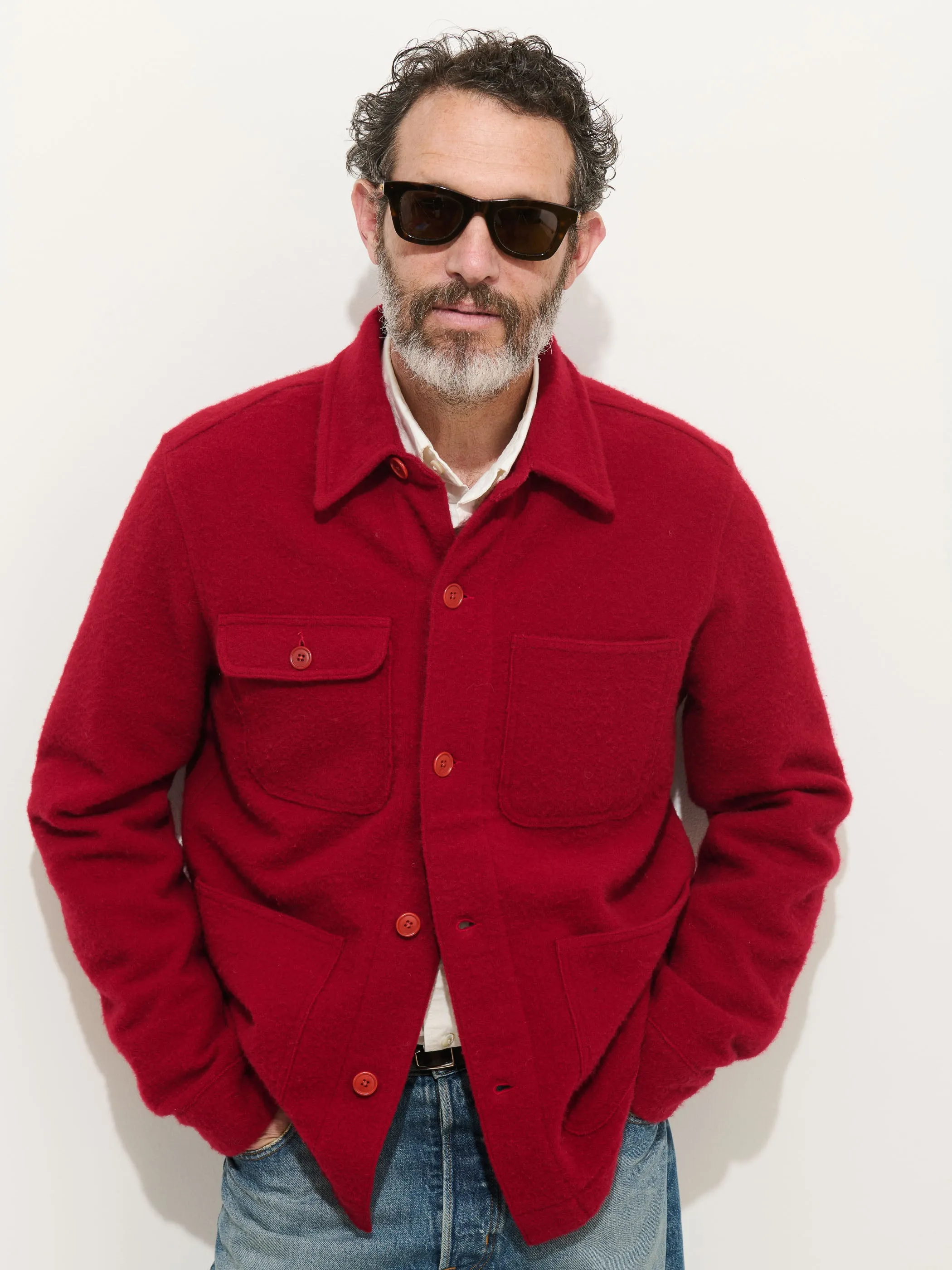 Work Jacket In Merino Wool Knit sold by Alex Mill product image thumbnail 5