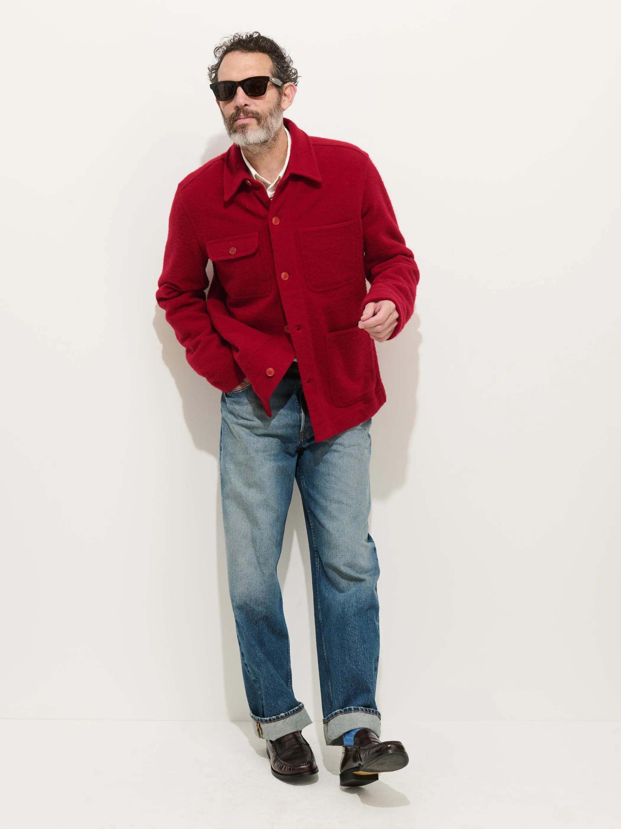 Work Jacket In Merino Wool Knit sold by Alex Mill product image thumbnail 3