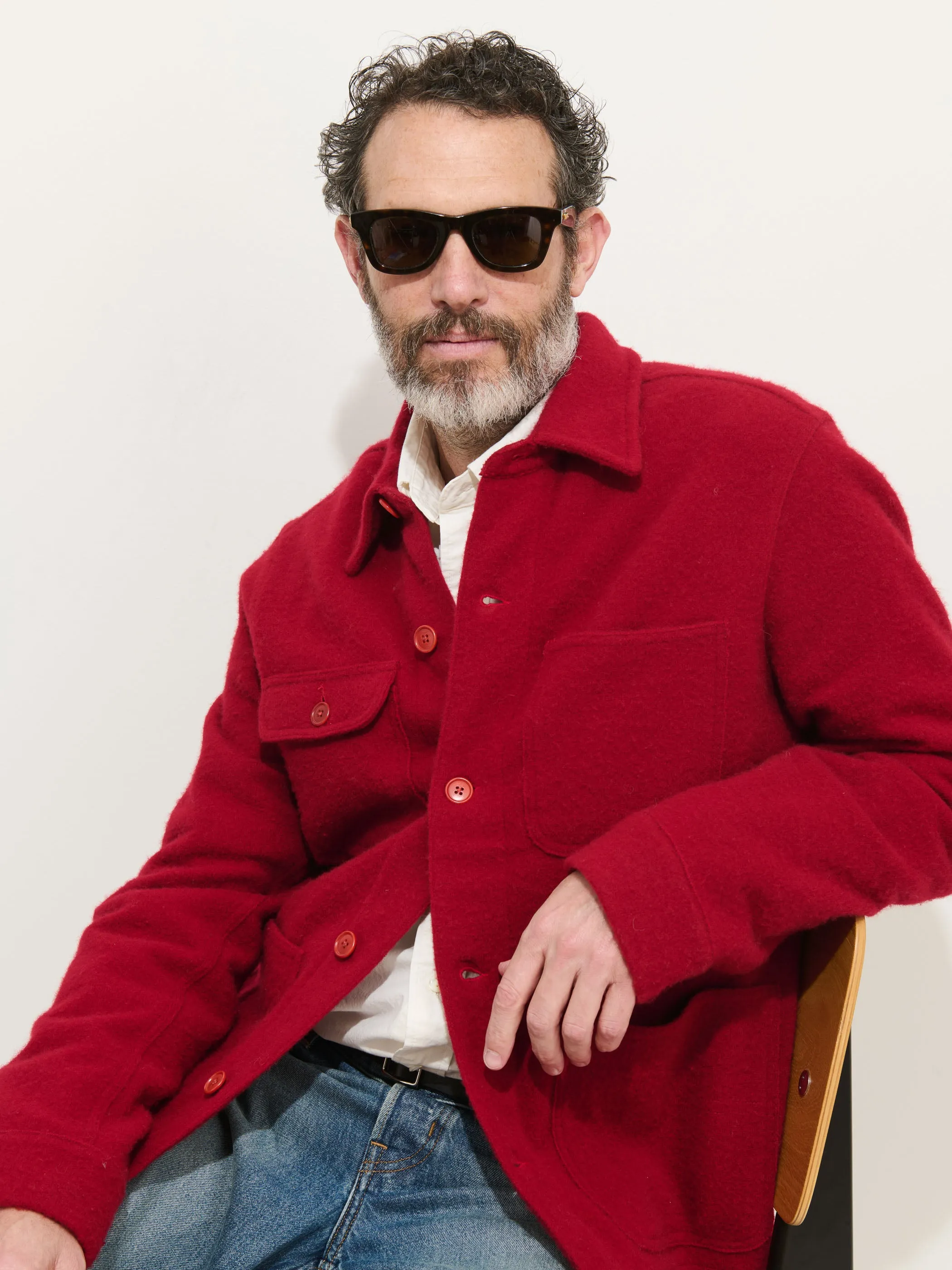 Work Jacket In Merino Wool Knit sold by Alex Mill product image thumbnail 4