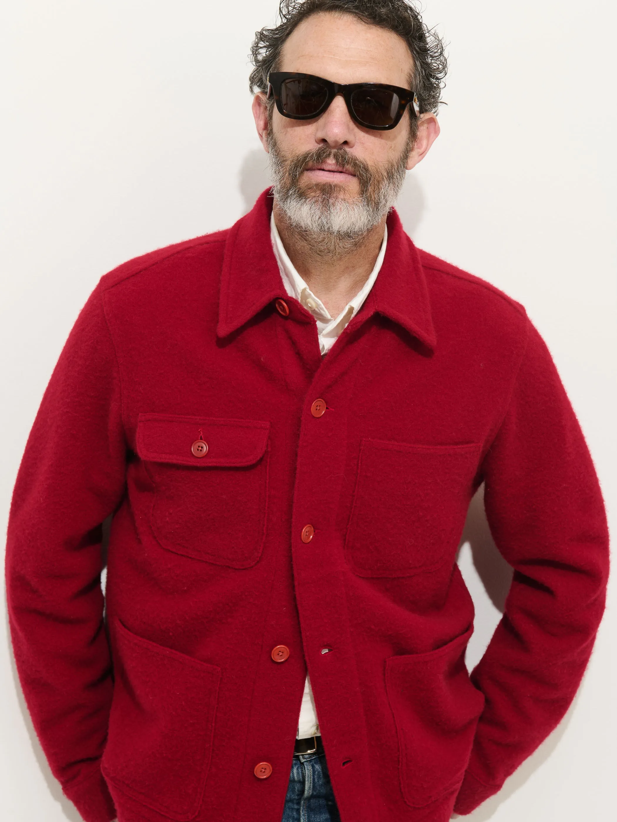 Work Jacket In Merino Wool Knit sold by Alex Mill product image thumbnail 2