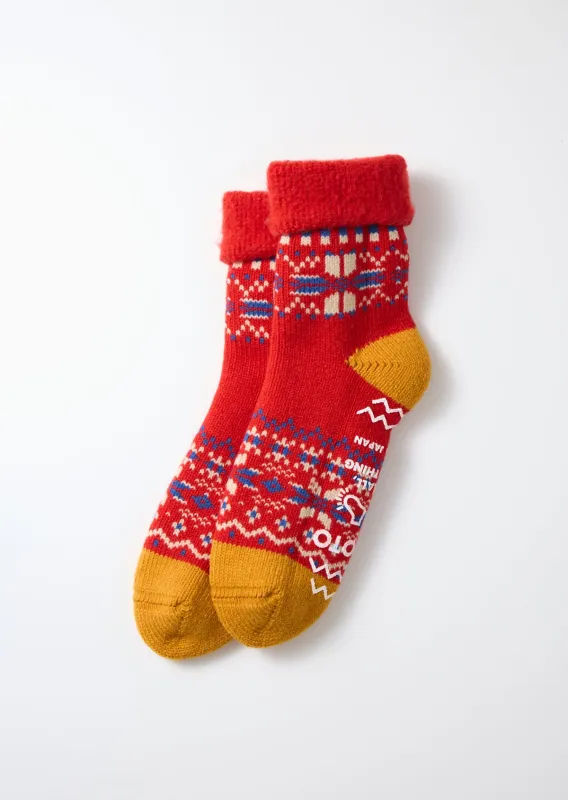 RoToTo Snowflake Room Socks sold by Alex Mill