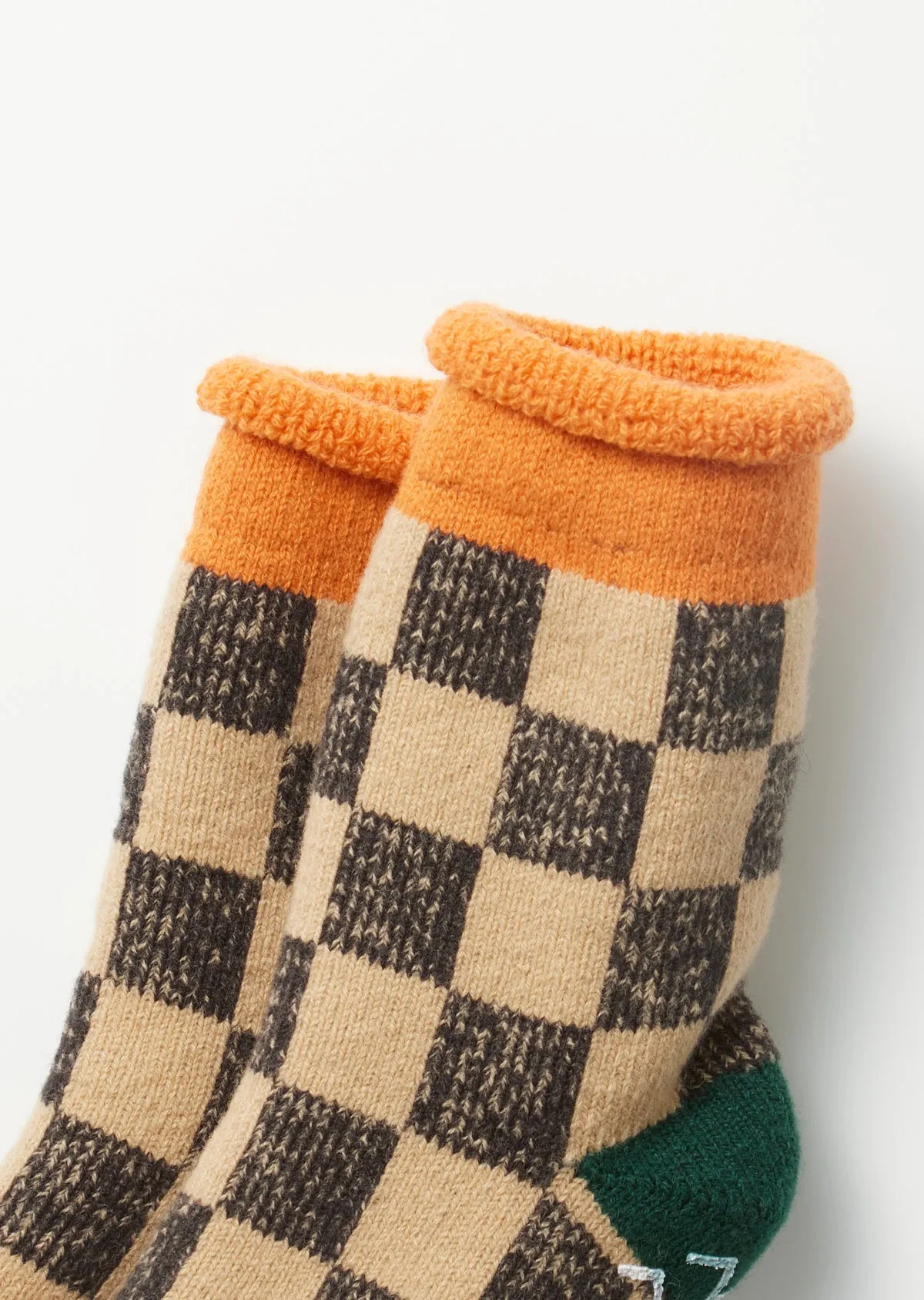 RoToTo Checkerboard Pile Room Socks sold by Alex Mill product image thumbnail 3