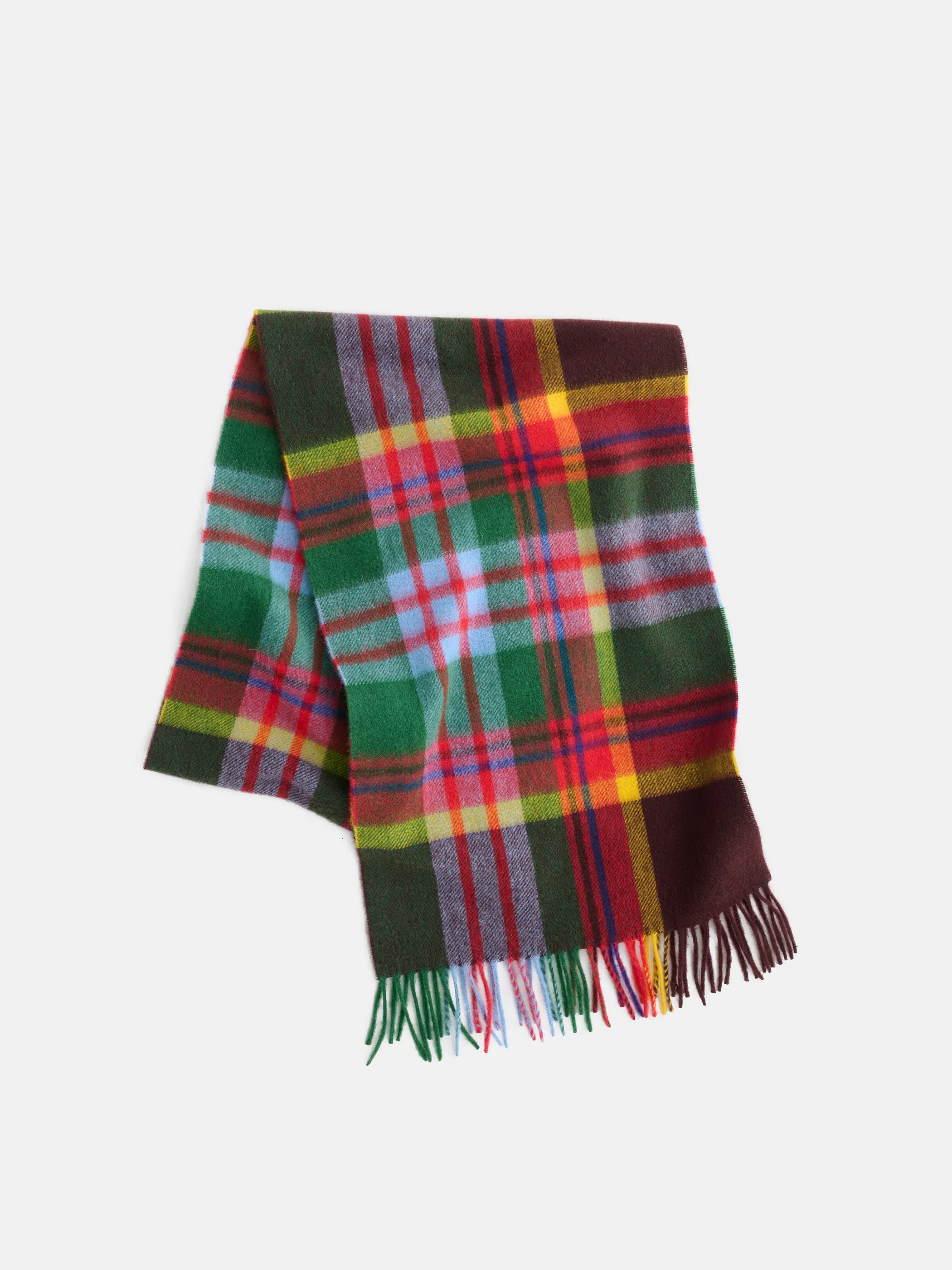Joshua Ellis Plaid Scarf In Cashmere sold by Alex Mill product image thumbnail 2