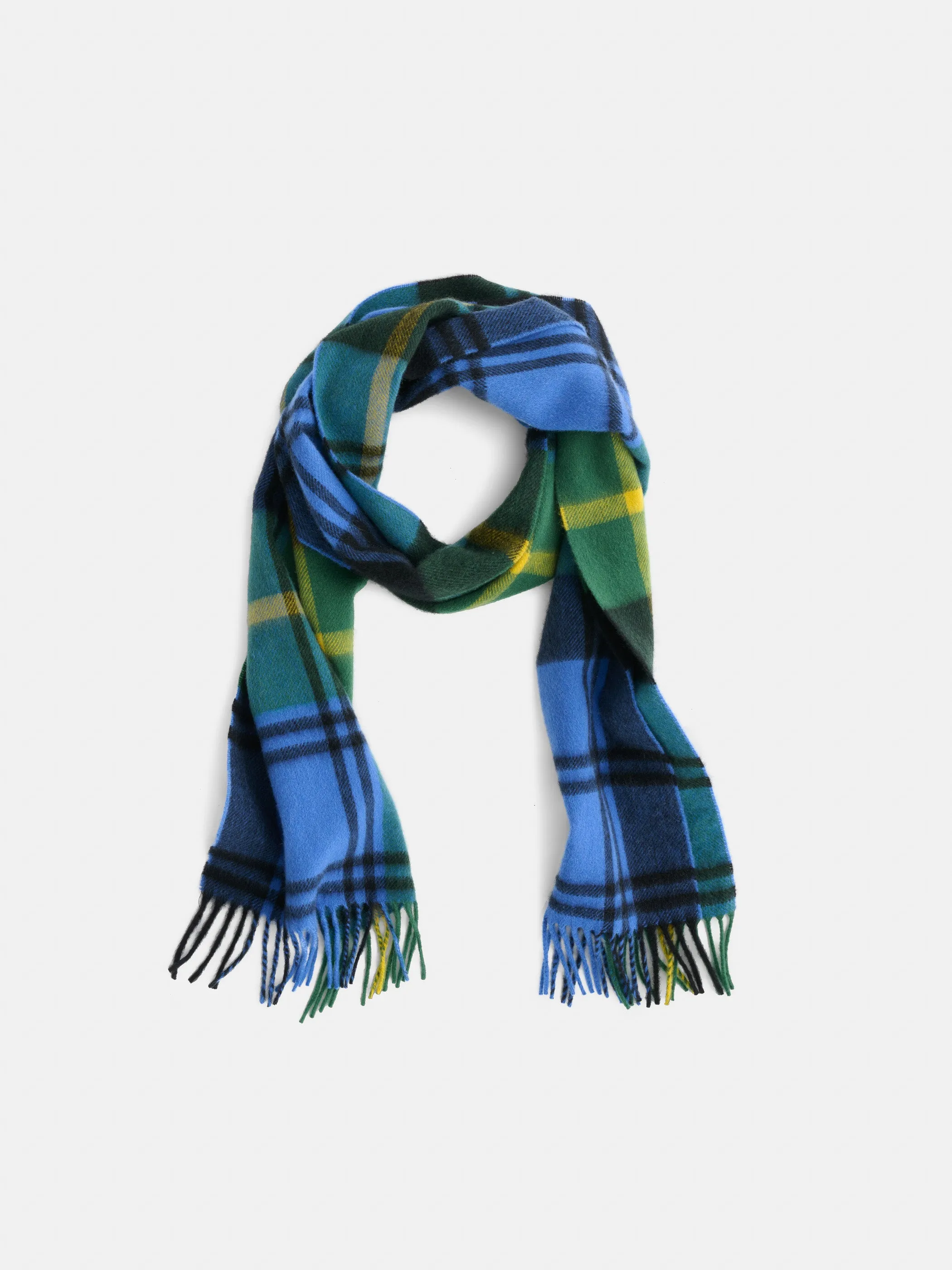 Joshua Ellis Plaid Scarf In Cashmere sold by Alex Mill