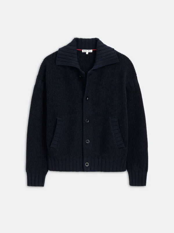 Casey Cardigan Jacket In Merino Wool sold by Alex Mill