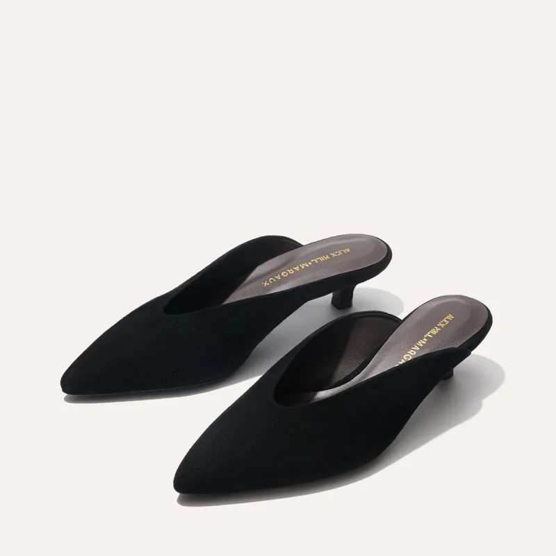 Alex Mill x Margaux: The Romy Mule - Black Suede sold by Alex Mill