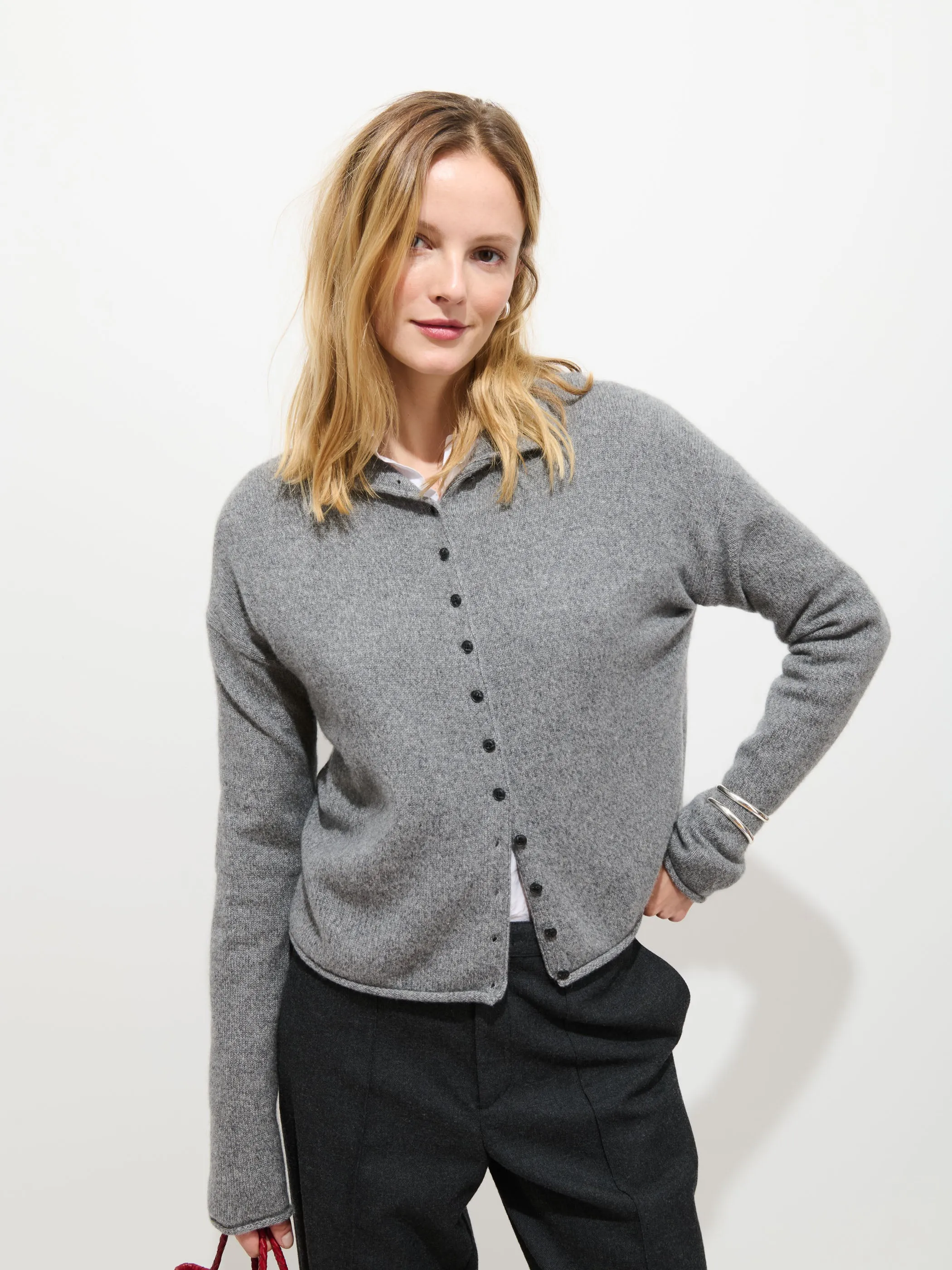Taylor Cardigan In Cashmere sold by Alex Mill product image thumbnail 4