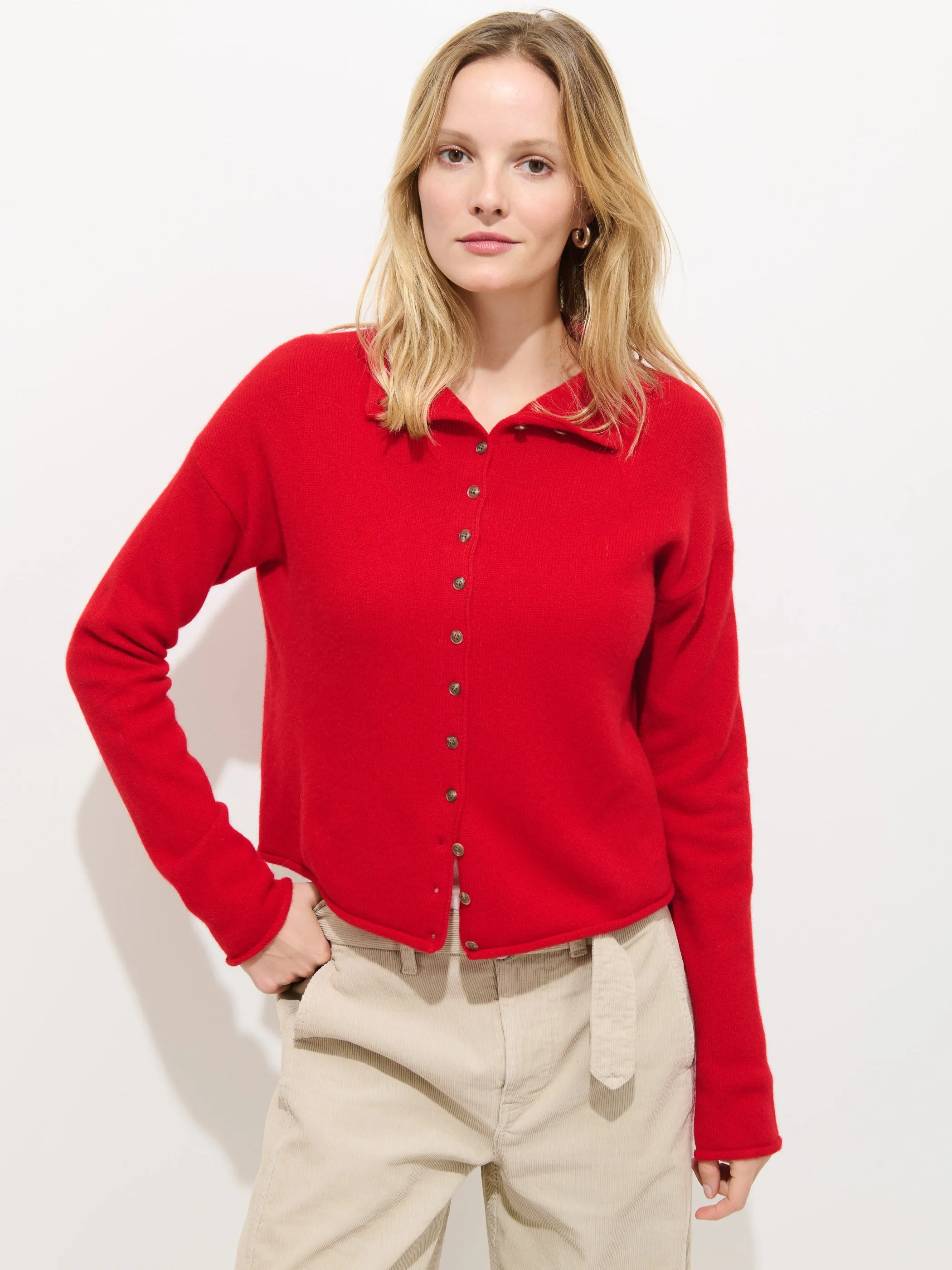 Taylor Cardigan In Cashmere sold by Alex Mill product image thumbnail 5