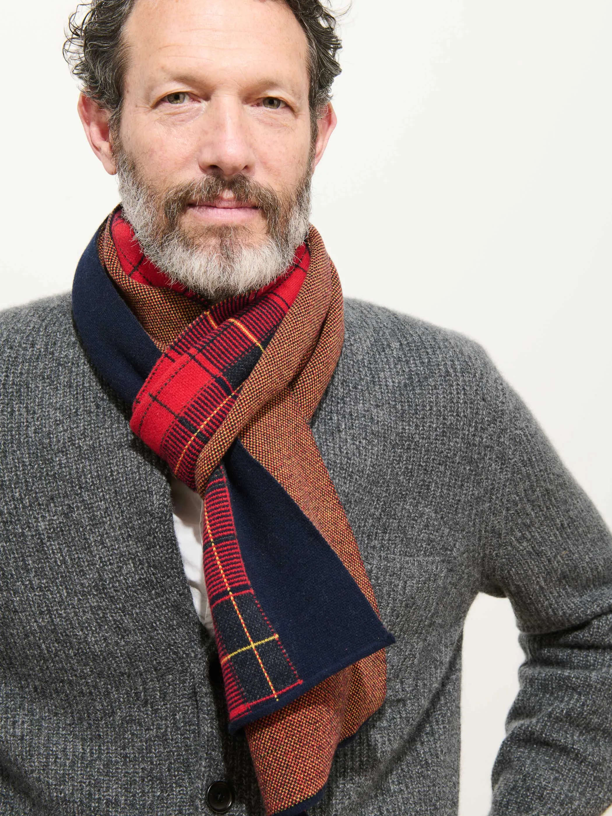 Alex Tartan Sweater Scarf sold by Alex Mill product image thumbnail 3