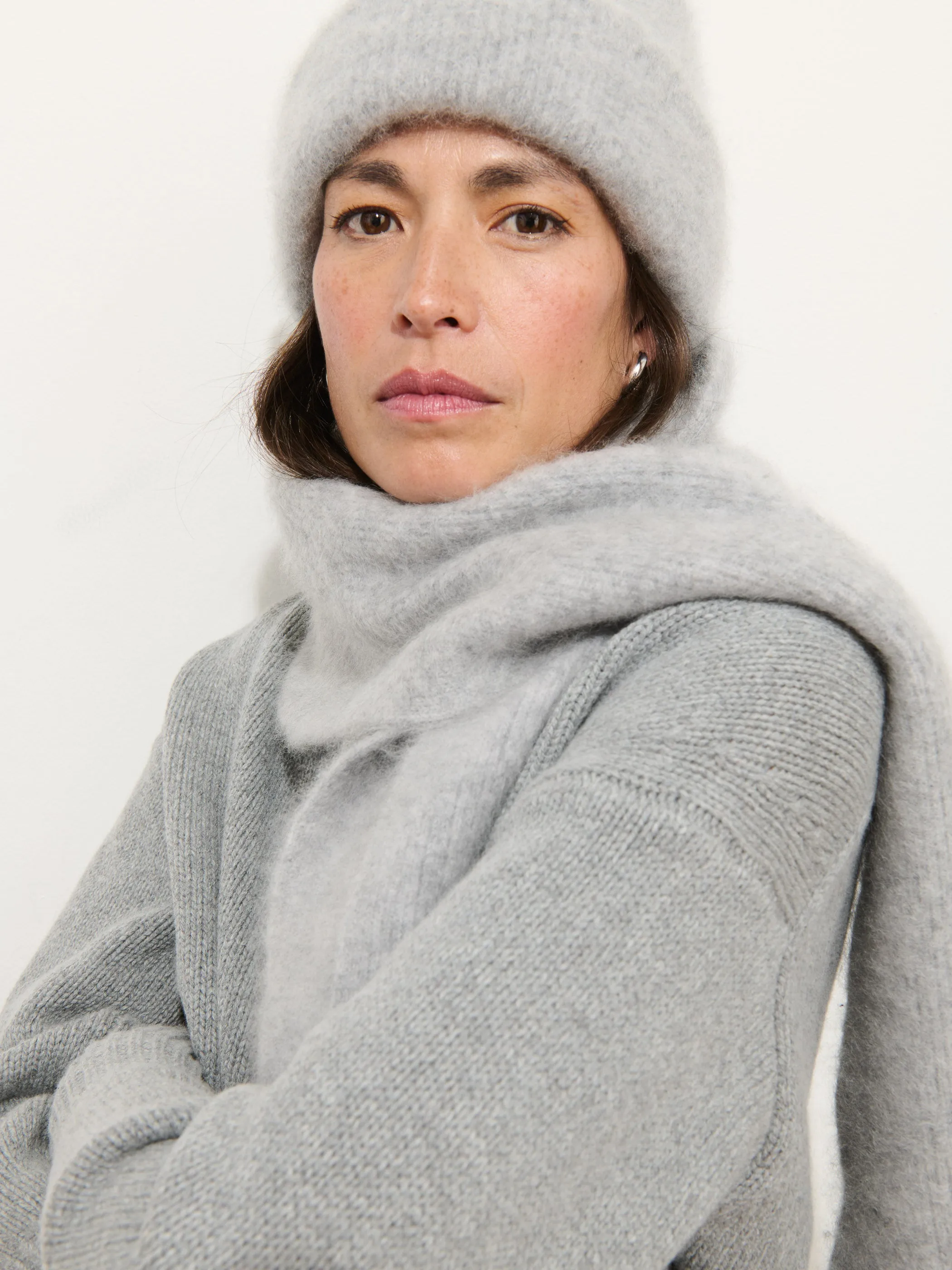Beanie In Brushed Cashmere sold by Alex Mill product image thumbnail 3