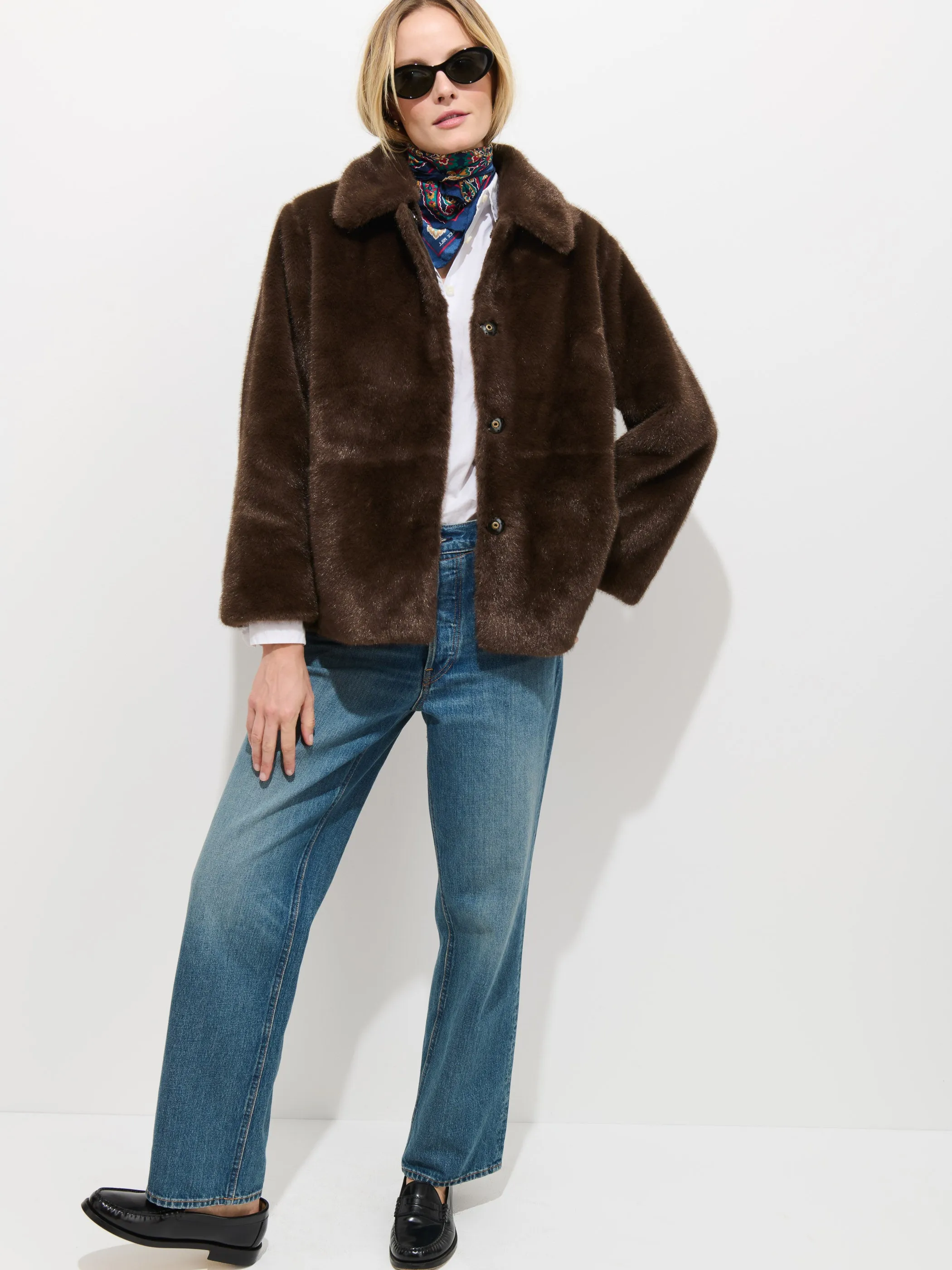 Duane St Jacket In Faux Fur sold by Alex Mill product image thumbnail 5