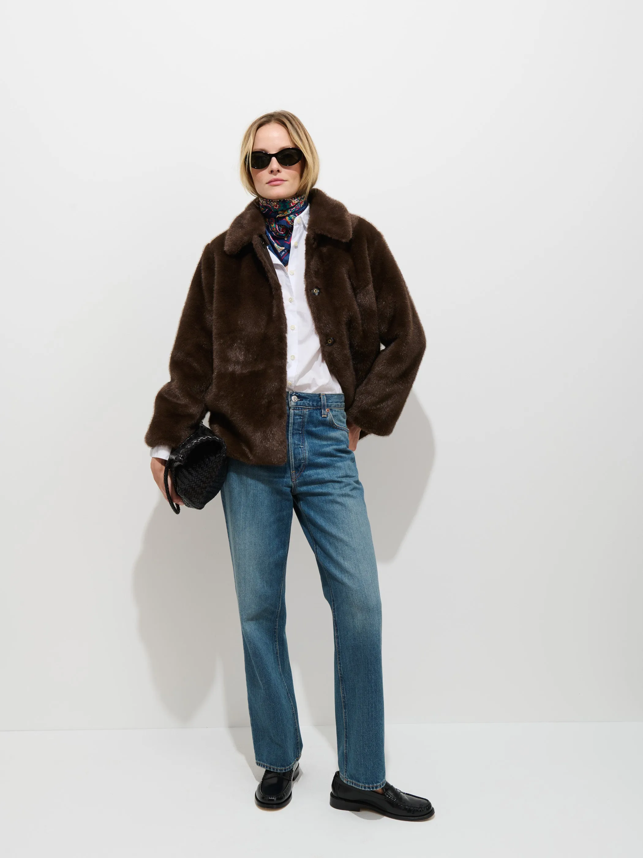 Duane St Jacket In Faux Fur sold by Alex Mill product image thumbnail 3