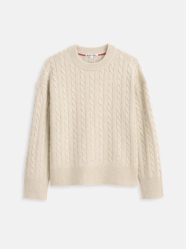 Katherine Cable Sweater In Wool Cotton sold by Alex Mill