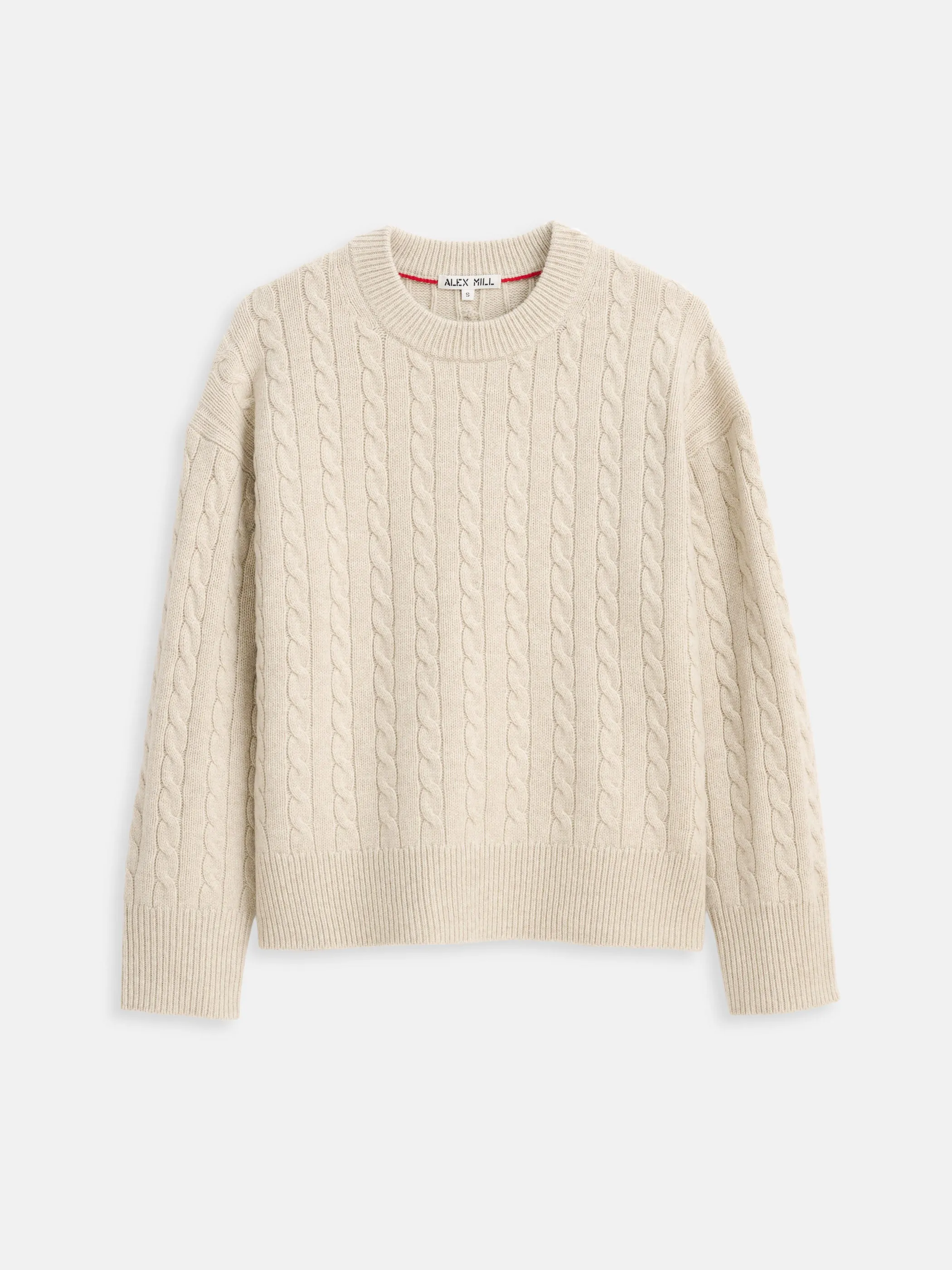 Katherine Cable Sweater In Wool Cotton sold by Alex Mill