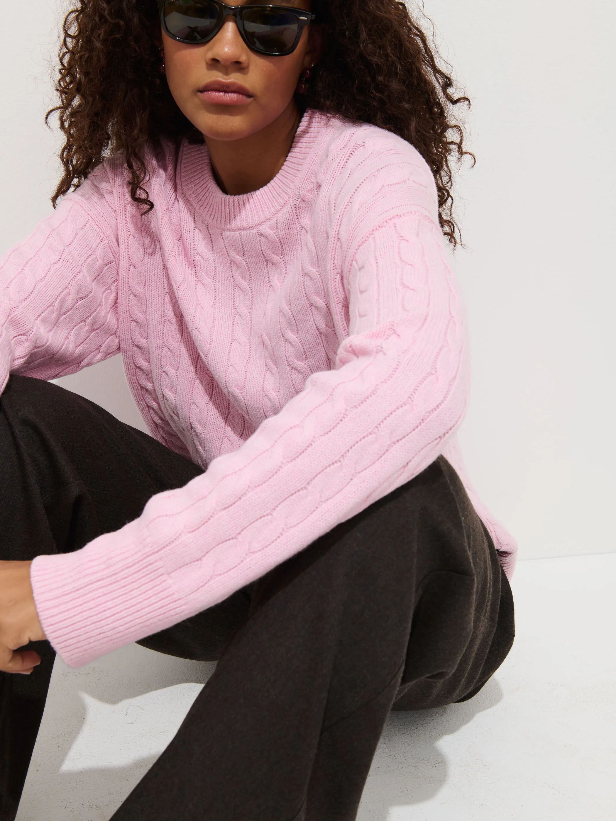 Katherine Cable Sweater In Wool Cotton sold by Alex Mill product image thumbnail 5