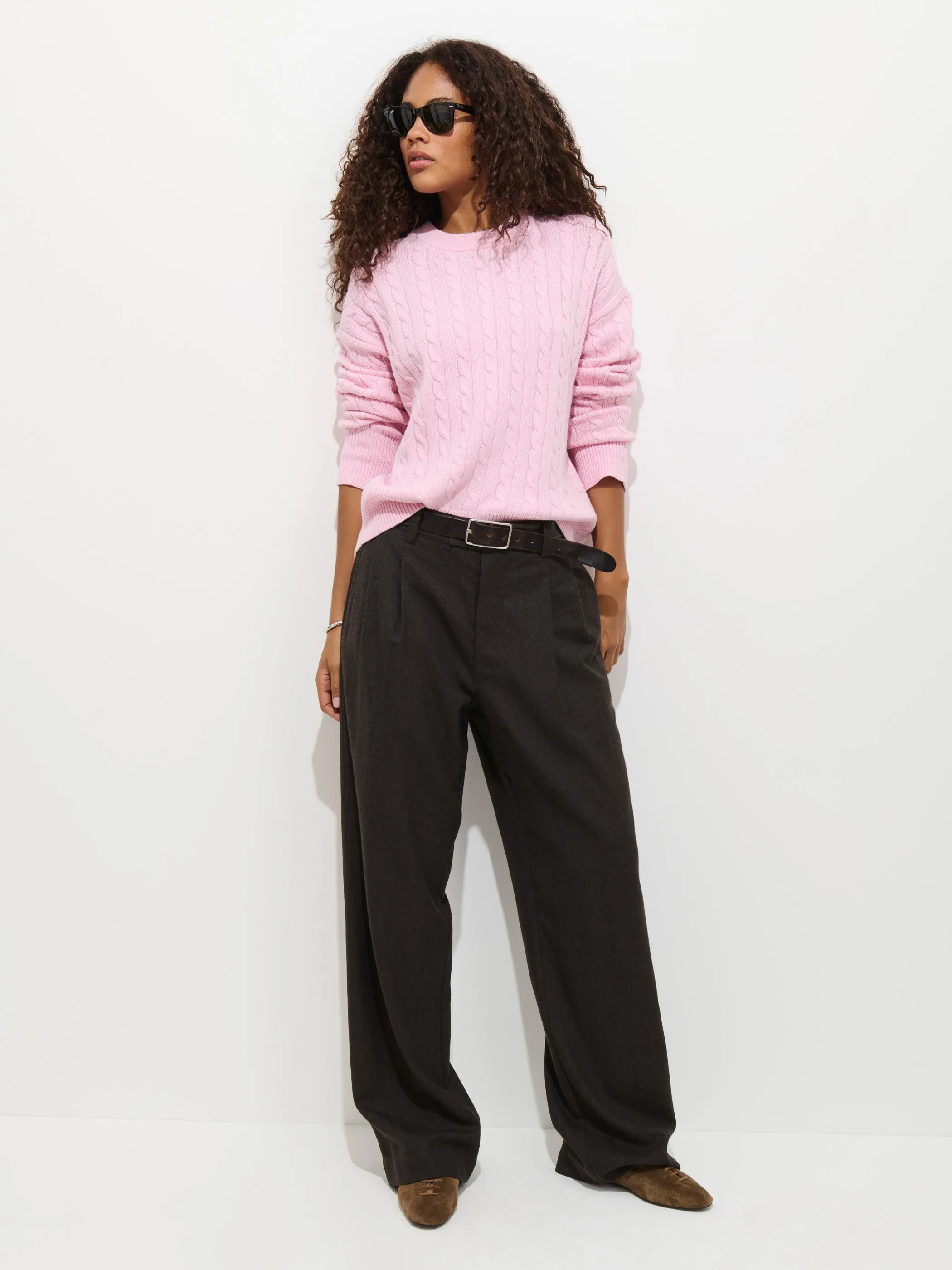 Katherine Cable Sweater In Wool Cotton sold by Alex Mill product image thumbnail 3