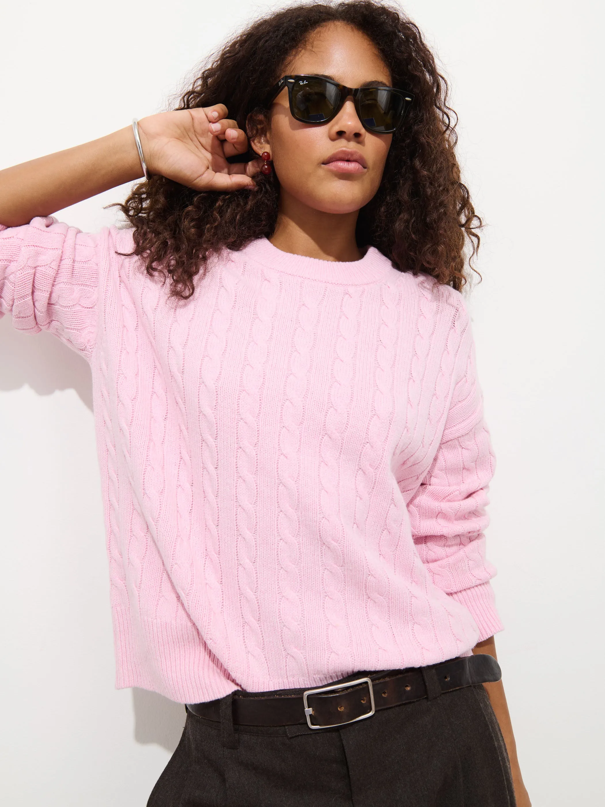 Katherine Cable Sweater In Wool Cotton sold by Alex Mill product image thumbnail 2