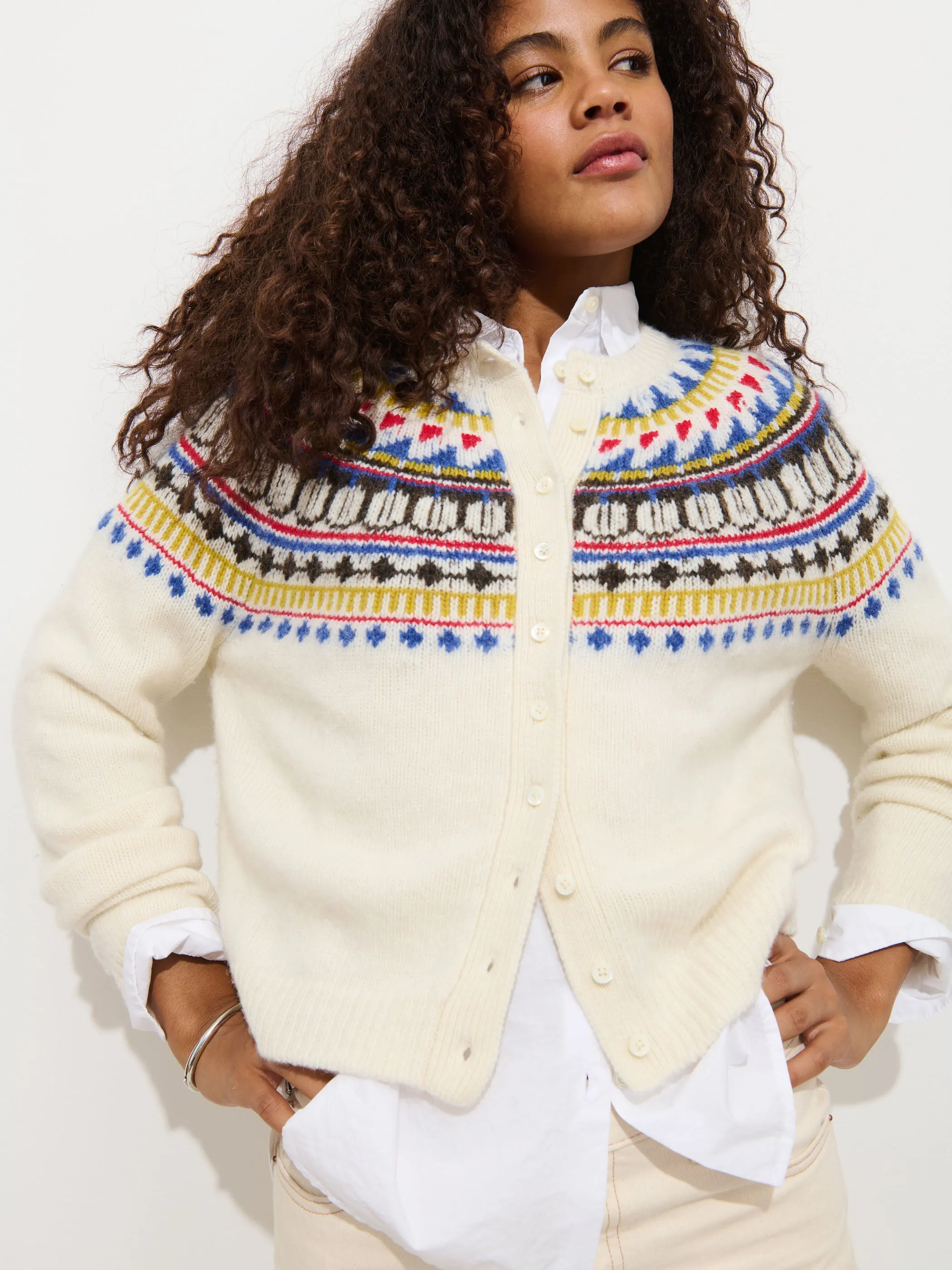 Charlotte Fairisle Sweater in Wool sold by Alex Mill product image thumbnail 4