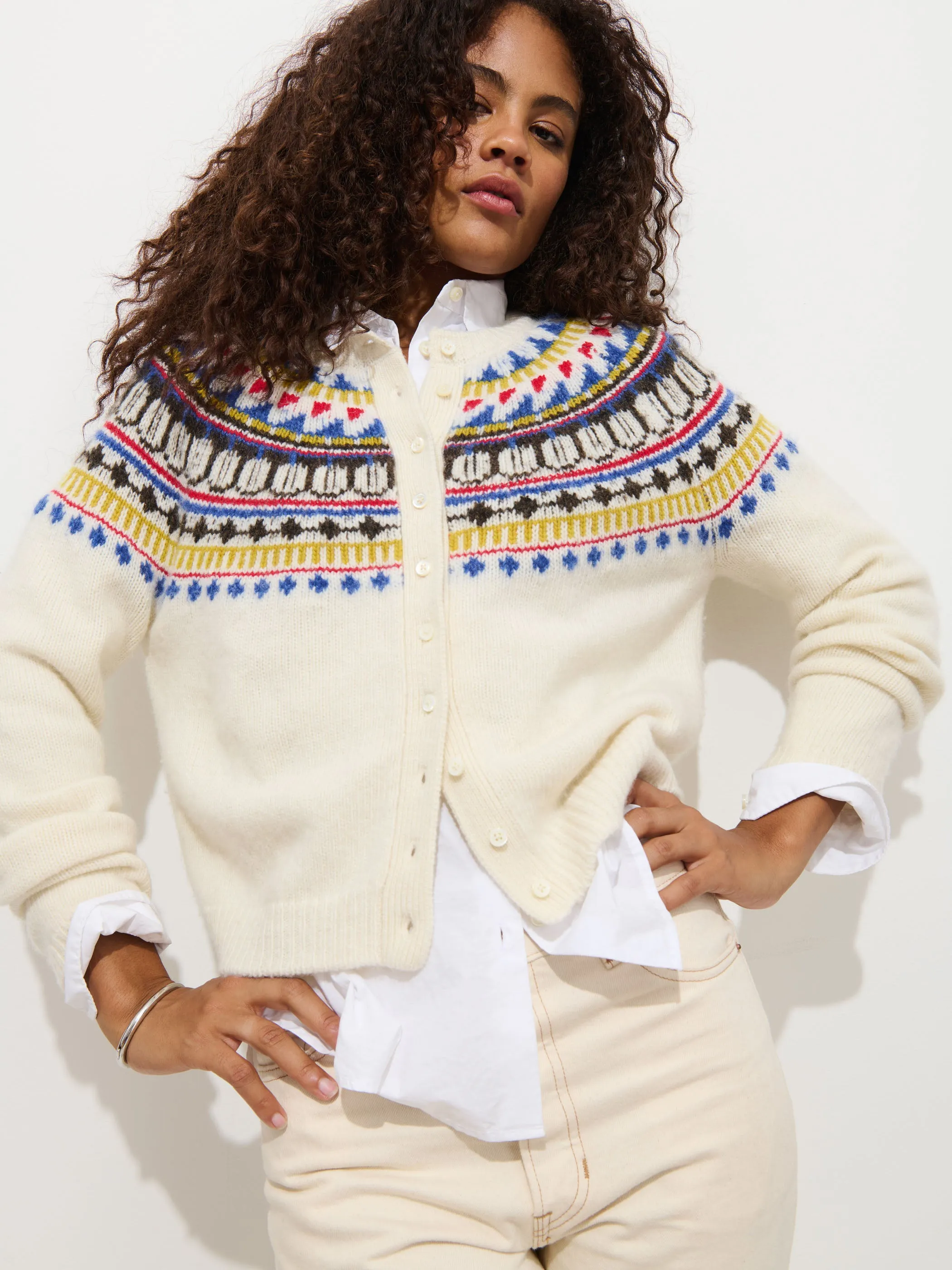 Charlotte Fairisle Sweater in Wool sold by Alex Mill product image thumbnail 5