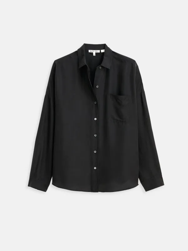 Jo Pocket Shirt In Silk sold by Alex Mill
