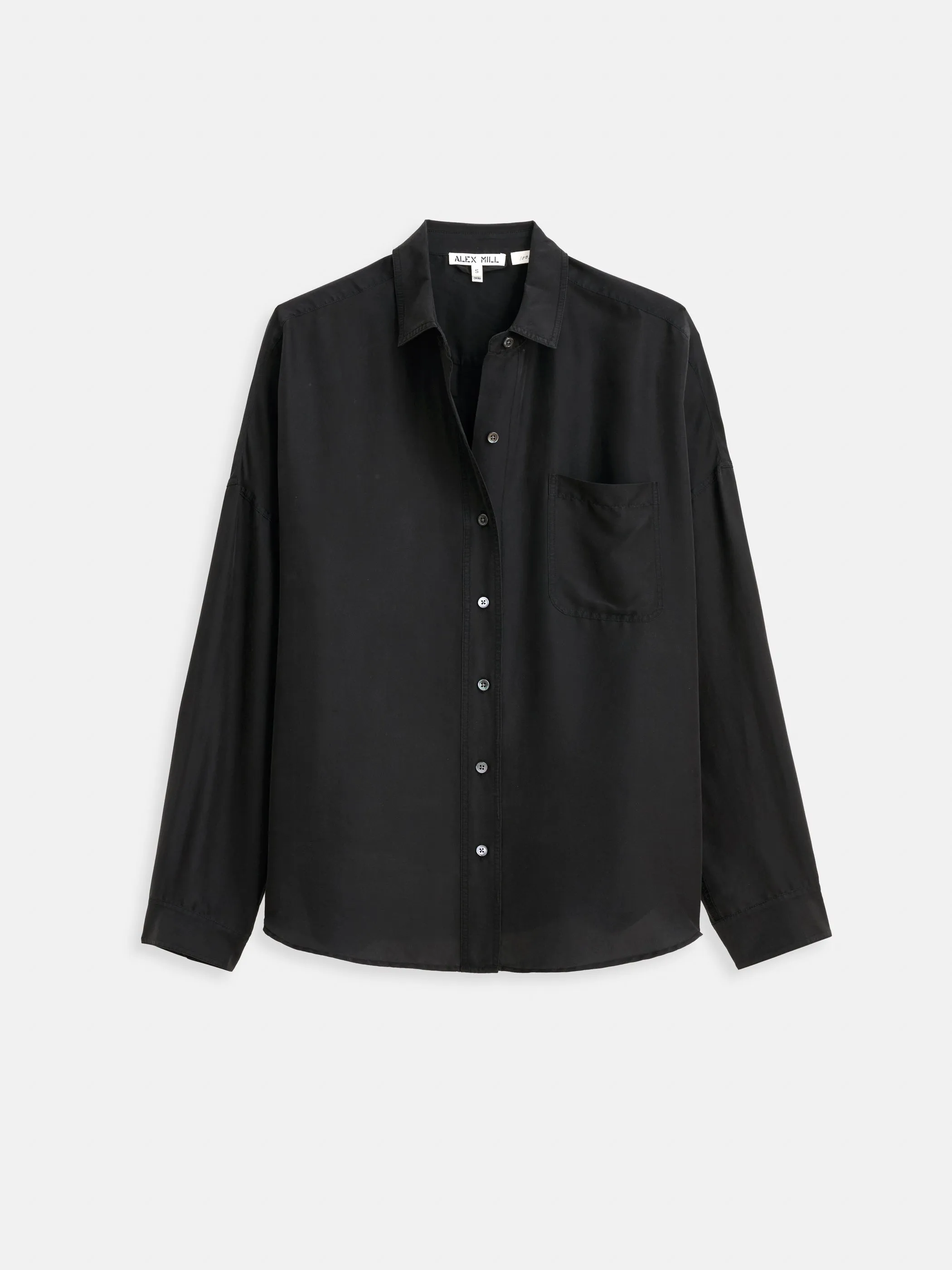 Jo Pocket Shirt In Silk sold by Alex Mill