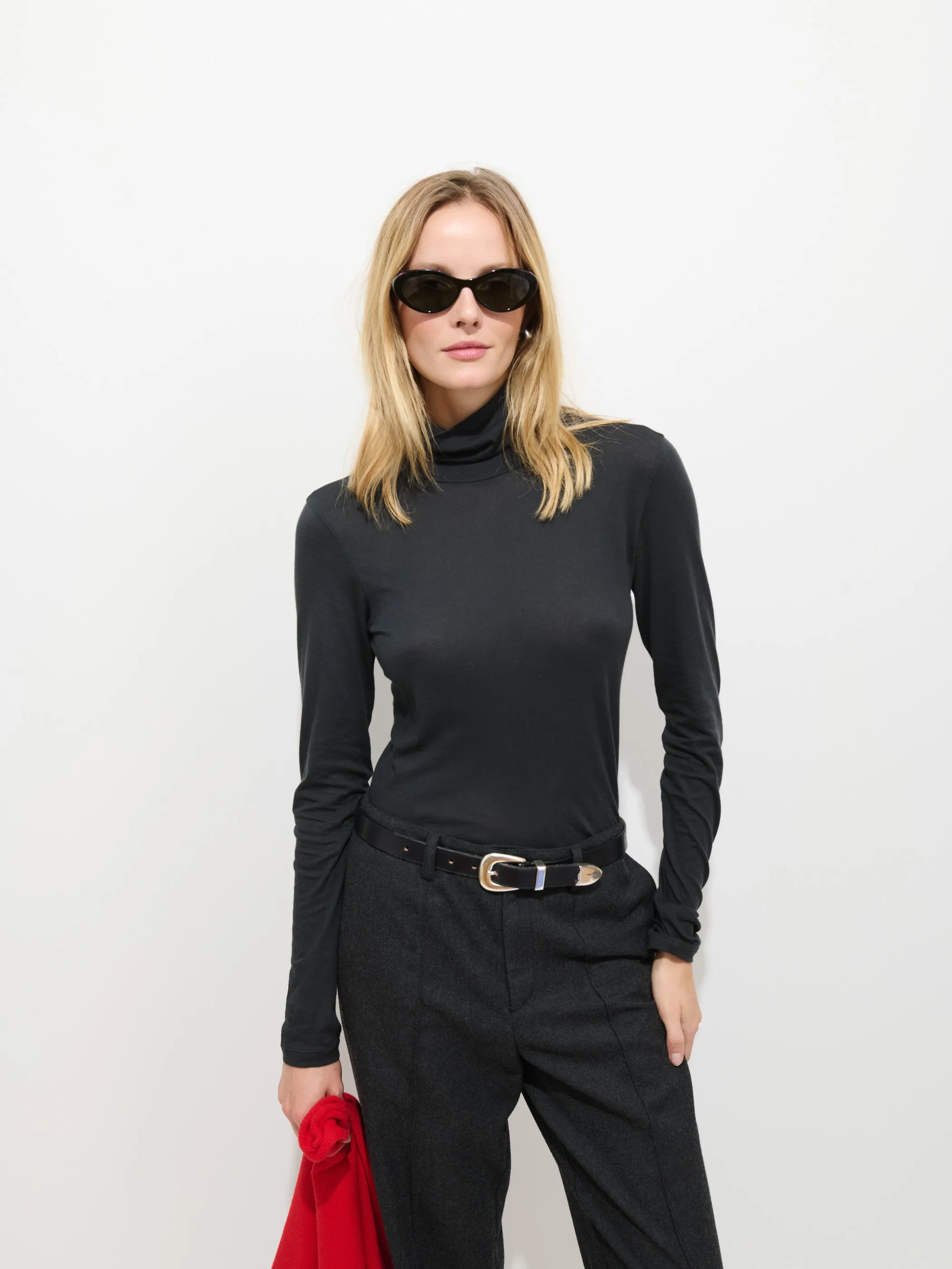 Tissue Turtleneck In Cotton sold by Alex Mill product image thumbnail 4