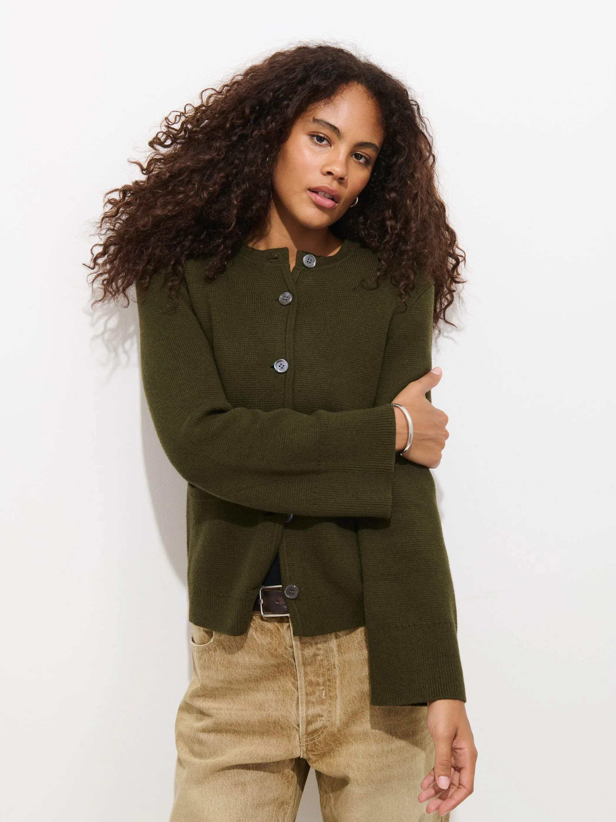 Provence Sweater Jacket In Cotton Cashmere sold by Alex Mill product image thumbnail 2