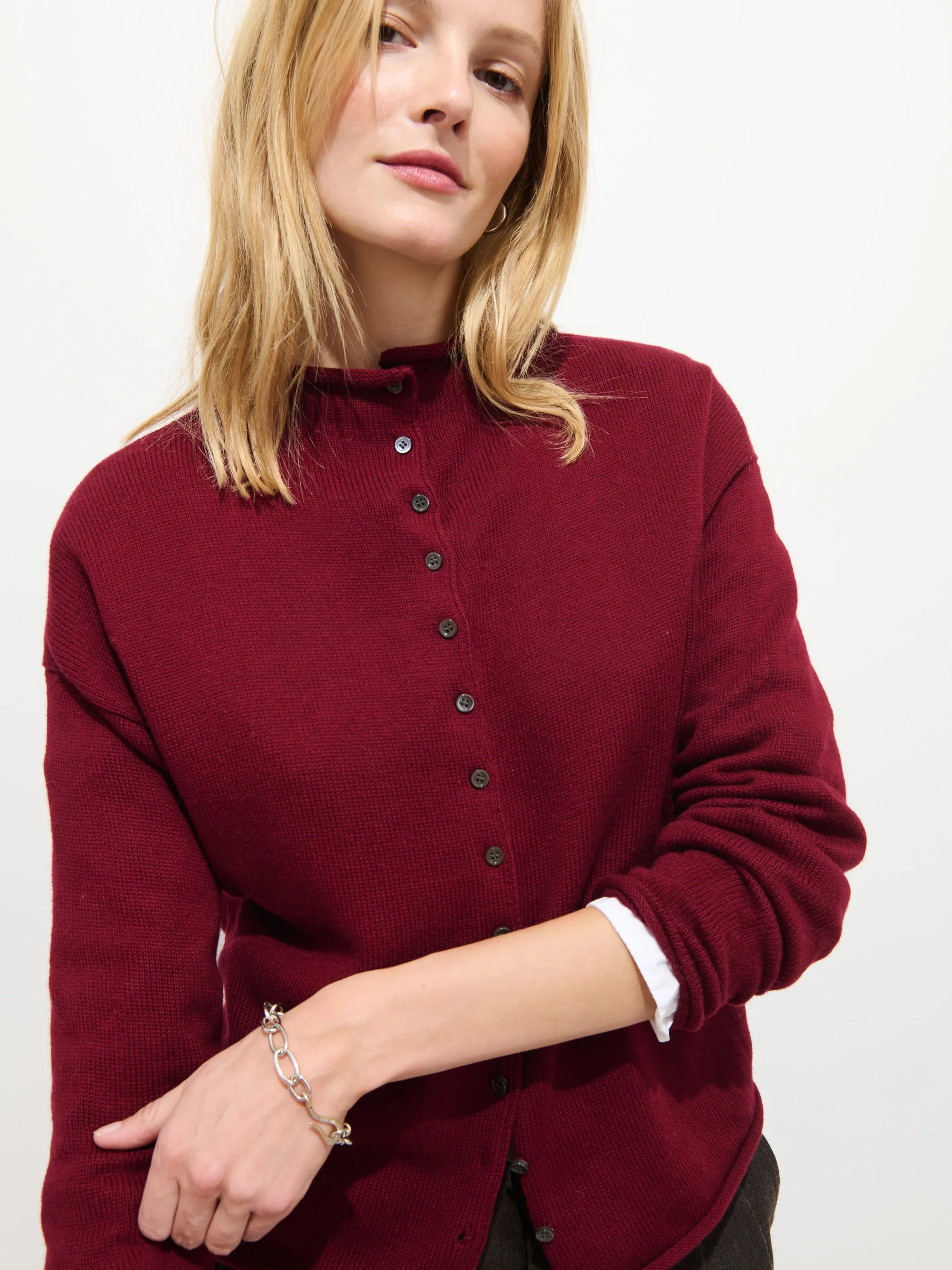 Taylor Cardigan In Cotton Cashmere sold by Alex Mill product image thumbnail 4